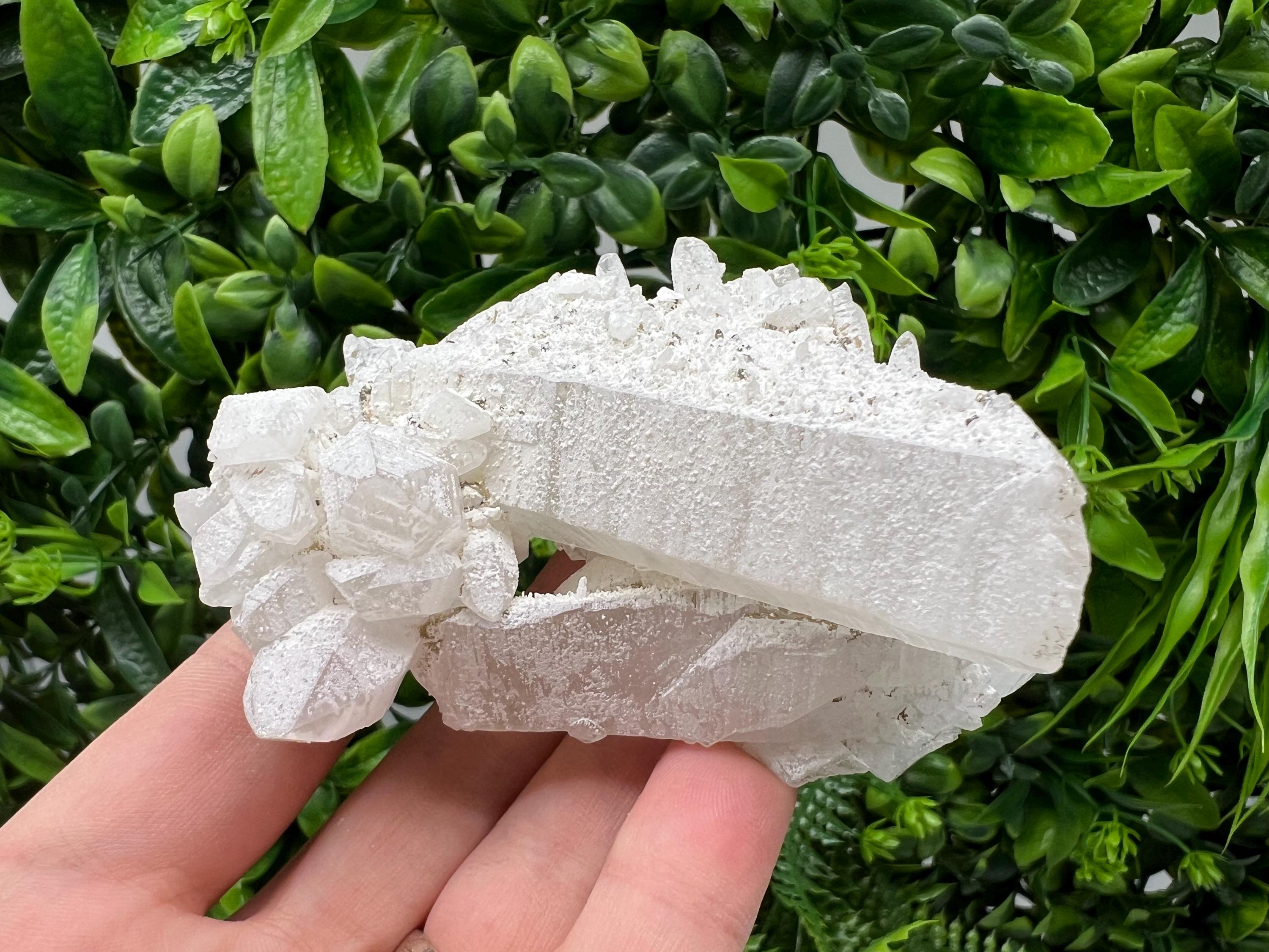 Wonderful Transparent Quartz whit Pyrite,from Krushev dol mine,Bulgaria,natural minerals,collection crystal,home decor stone,gift,quartz cls