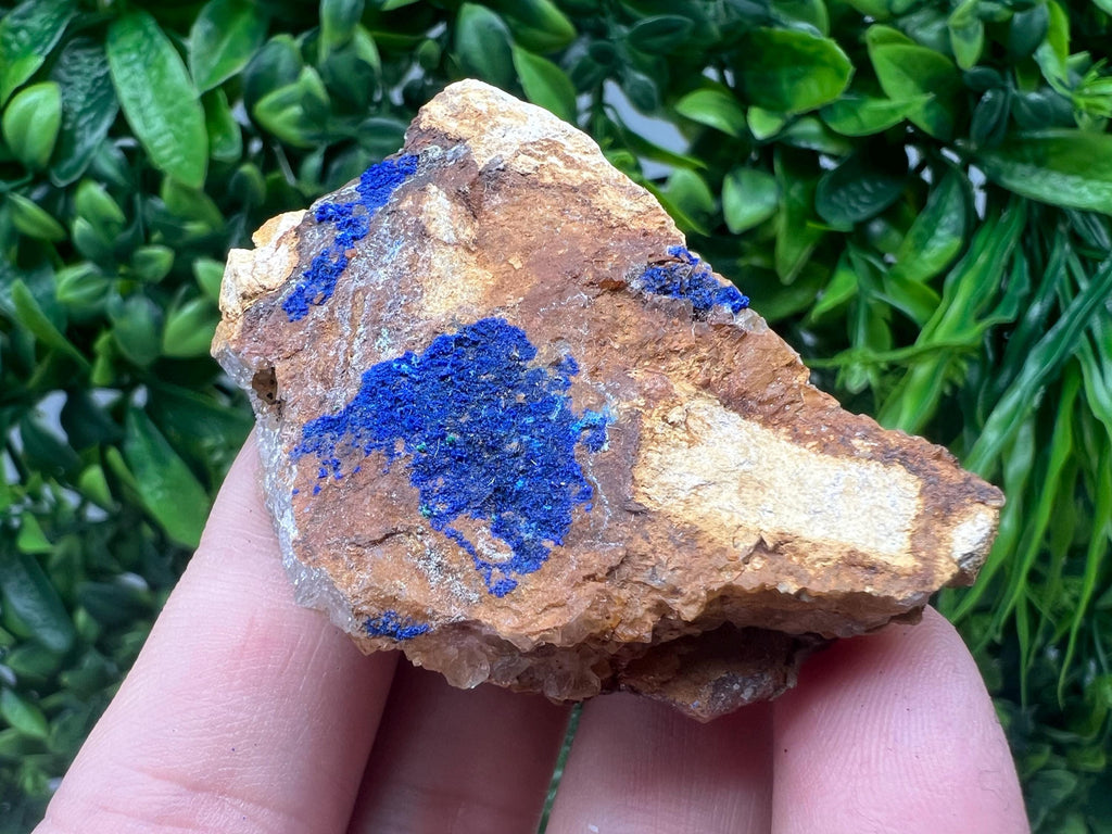 Azurite Malachite Mineral Specimen: Moroccan Blue-Green Crystal, Home Decor