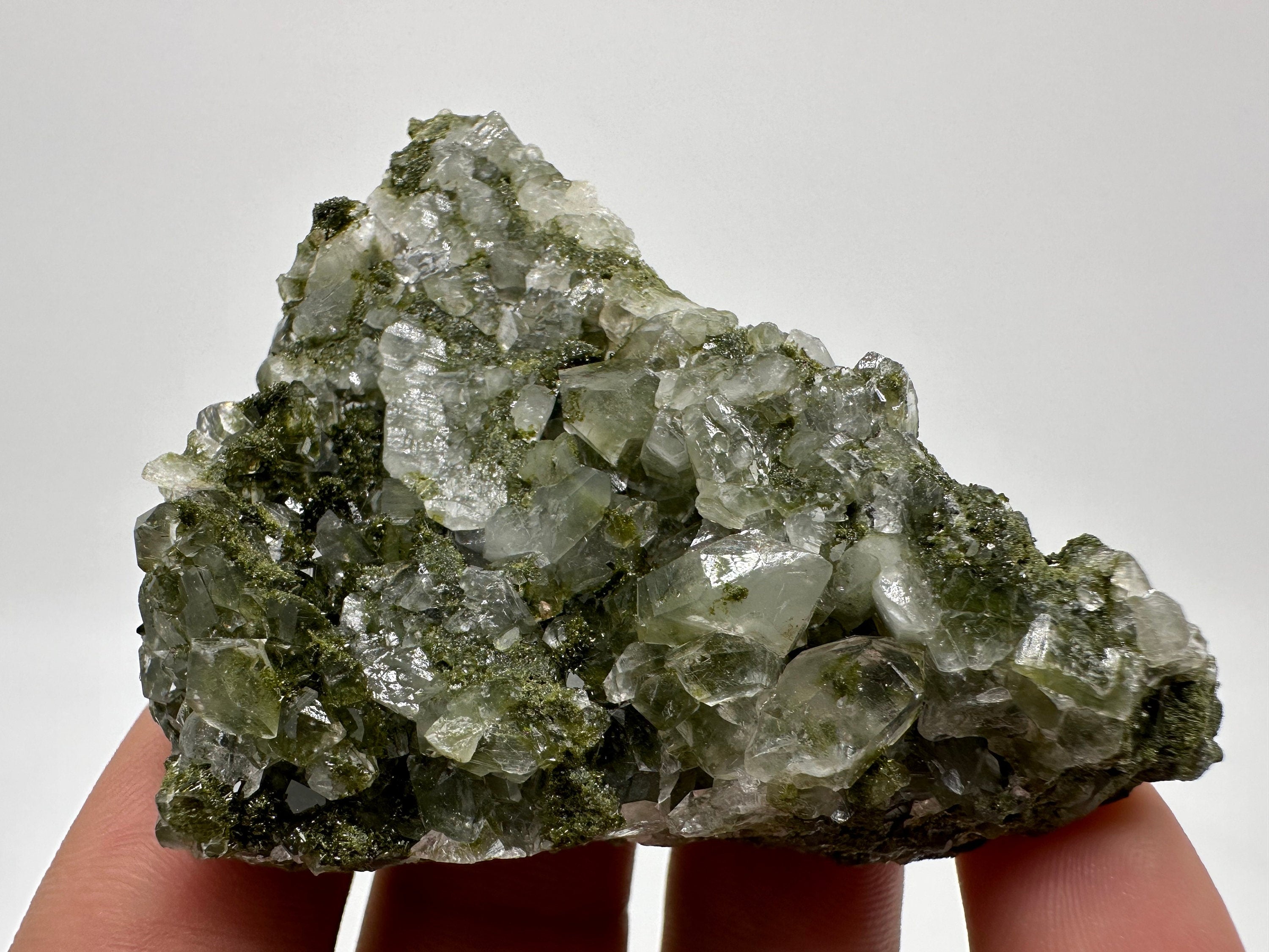 Rainbow Epidote with Quartz, Hakkari Turkey Mineral Specimen