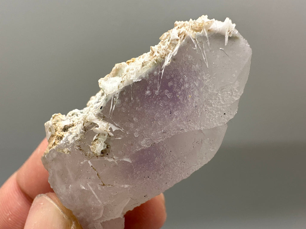 Amethyst Phantom Quartz with Chalcedony and Chlorite Inclusions