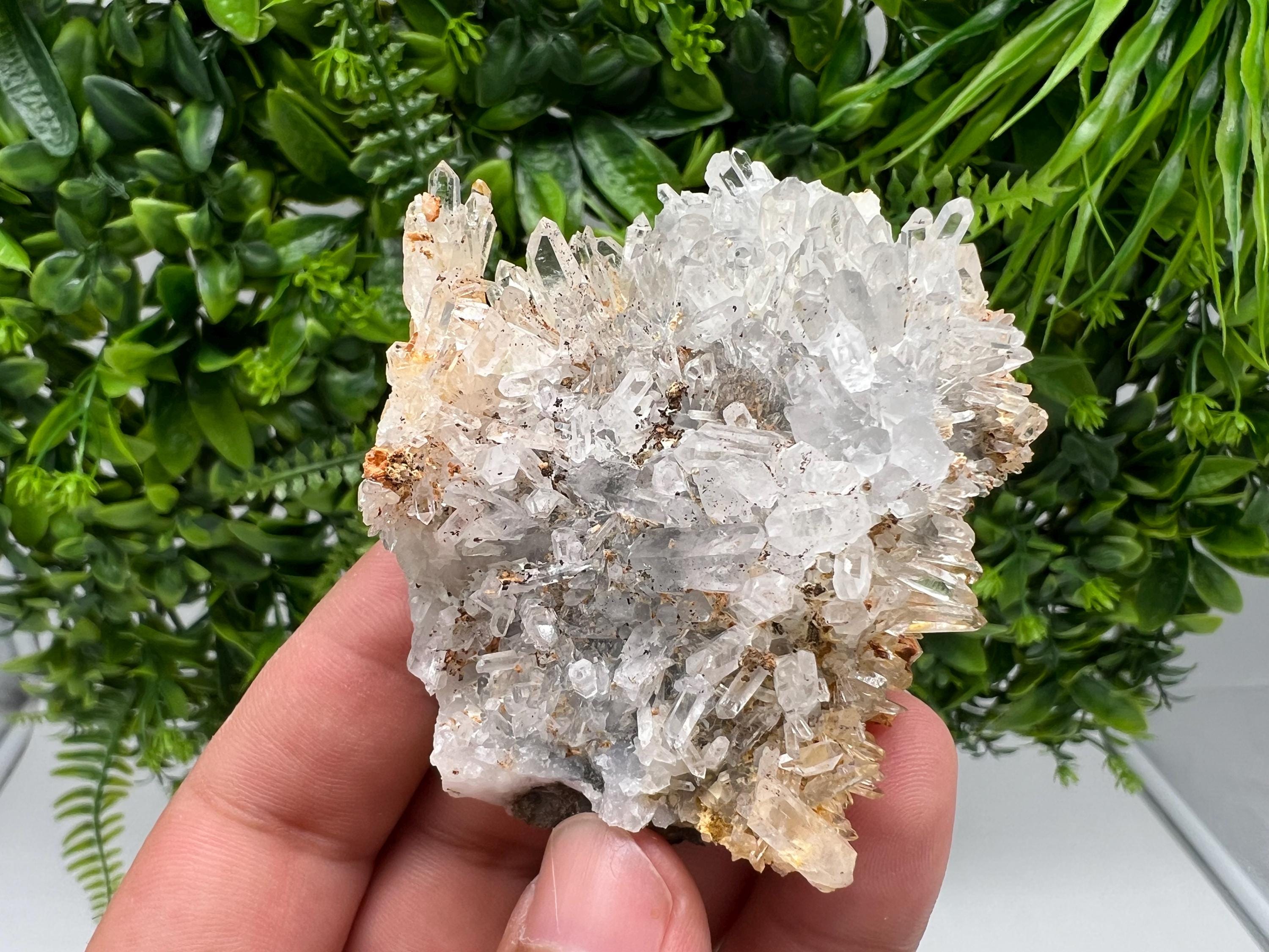 Large Quartz whit iron oxide Limonite,from 9th September mine,Bulgaria,Quartz cluster,Yellow Quartz,collection specimen,home decor,gift,ston