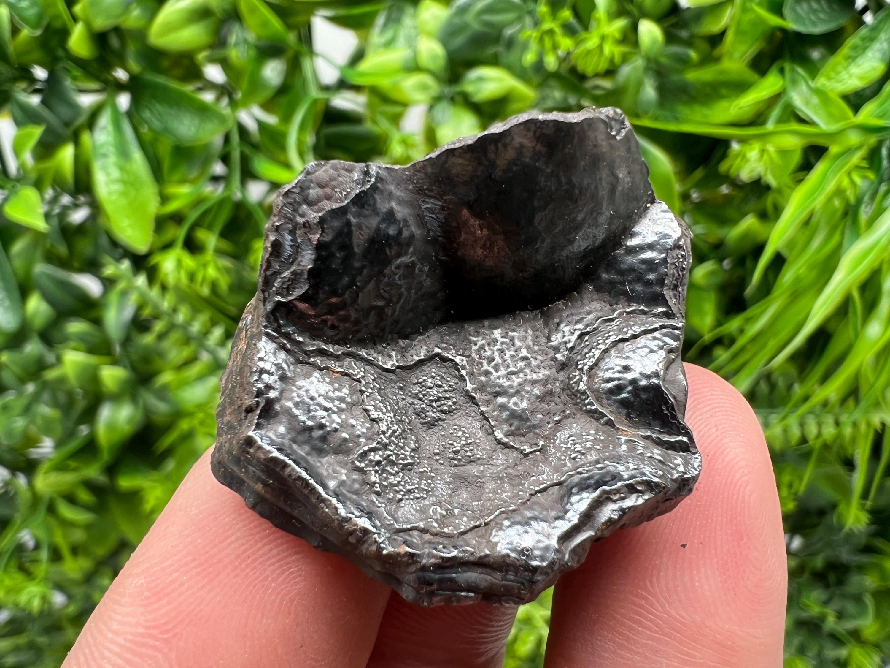 Moroccan Black Botryoidal Hematite Specimen: Chakra Reiki Crystal