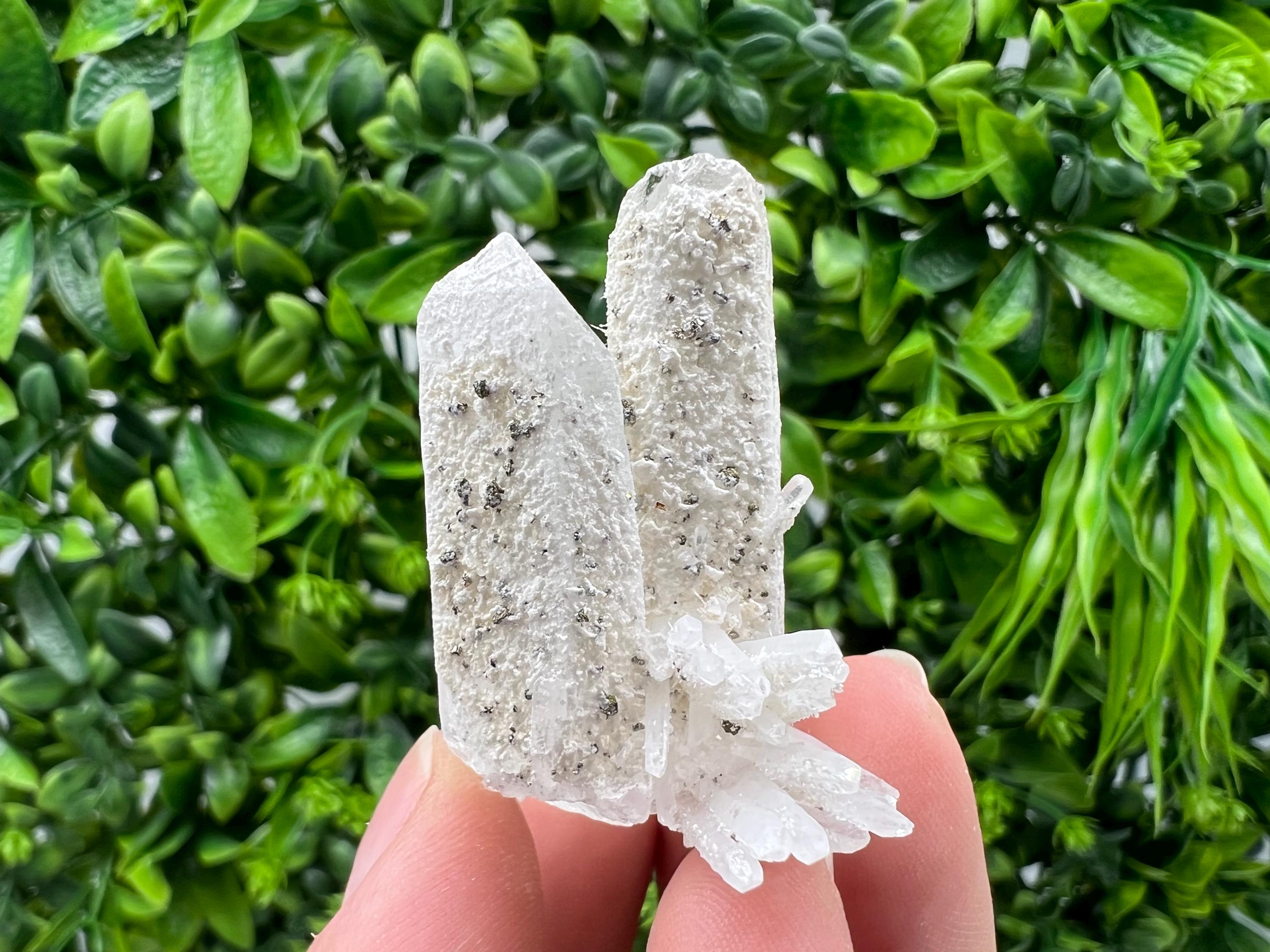 Wonderful Transparent Quartz with Pyrite, from Krushev Dol Mine, Bulgaria, natural minerals, collection crystal, home decor stone, gift, quartz cls