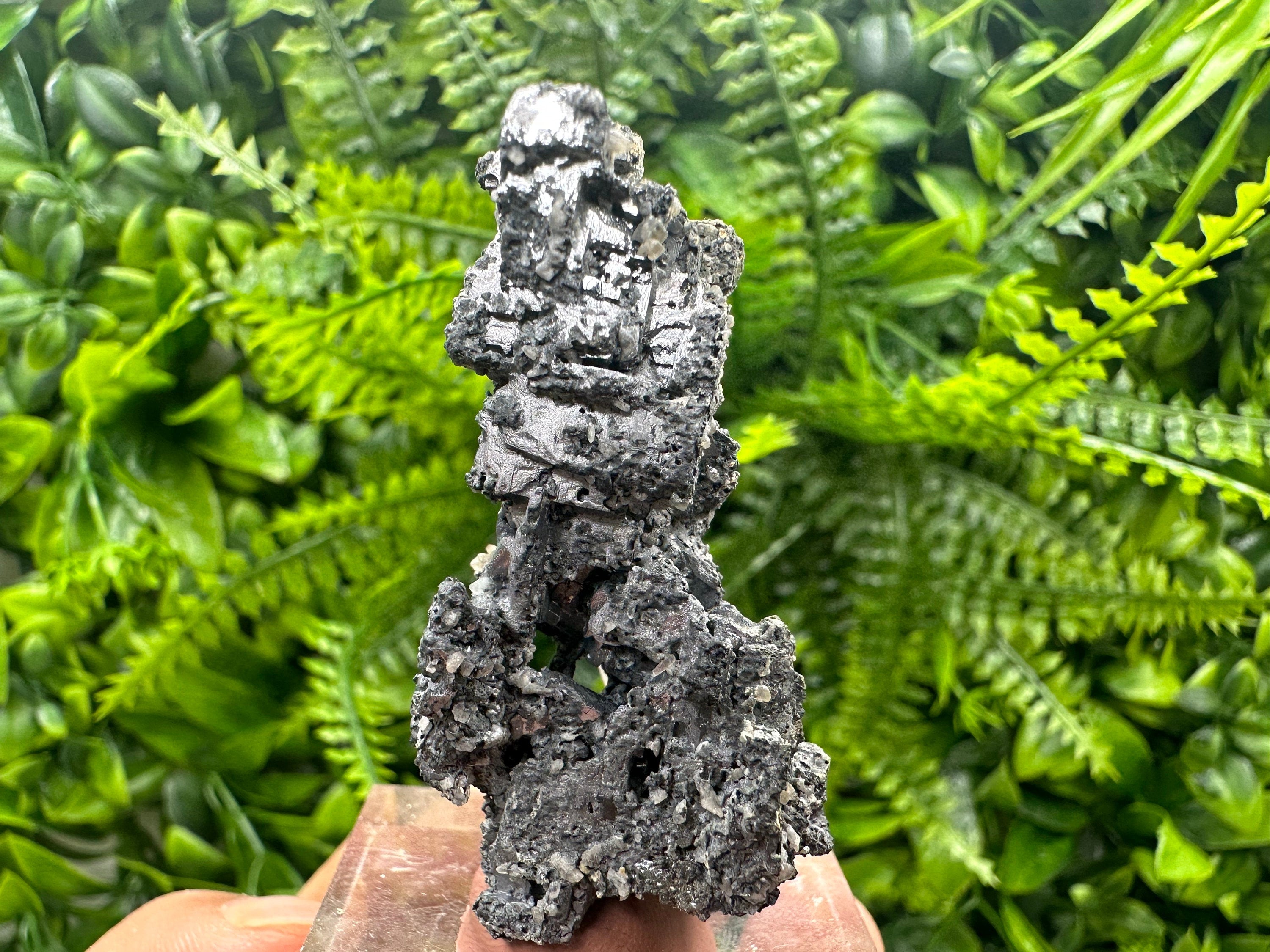 Rare Skeletal Galena Cluster, Bulgaria Mineral Specimen