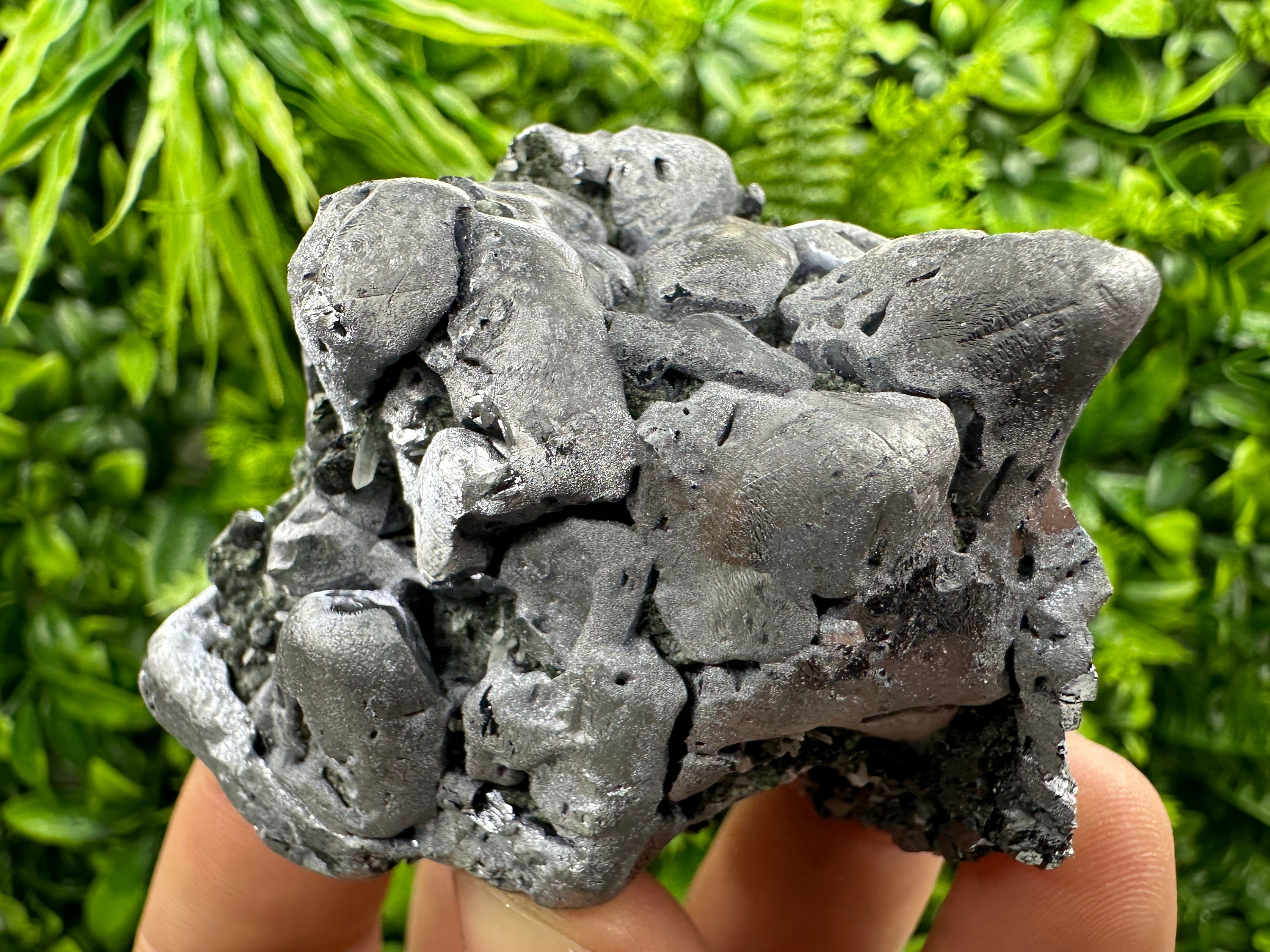 Galena on Sphalerite and Quartz: Borieva Mine Crystal Decor