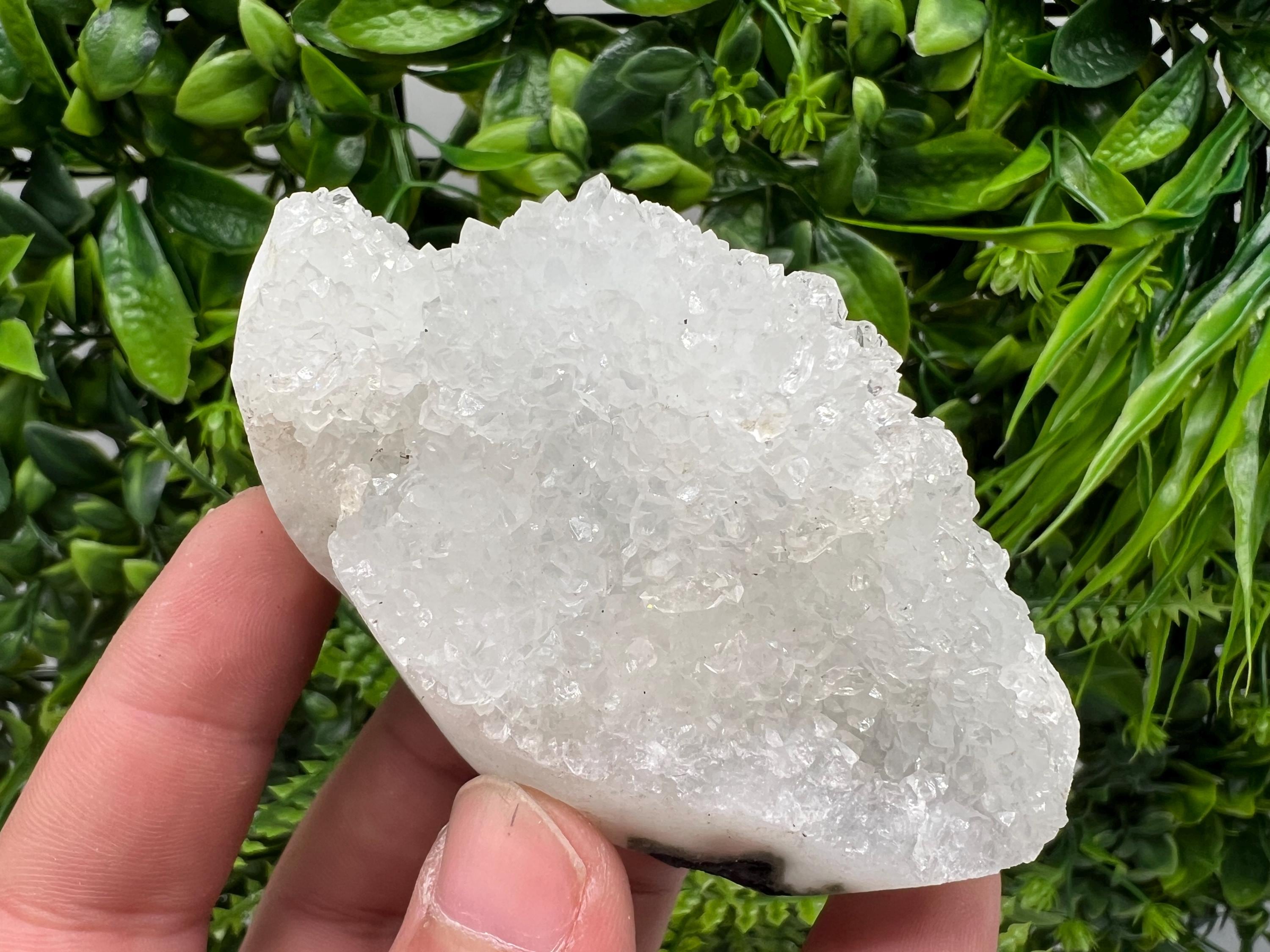 Natural Chalcedony Specimen: India Crystal Mineral, Home Decor