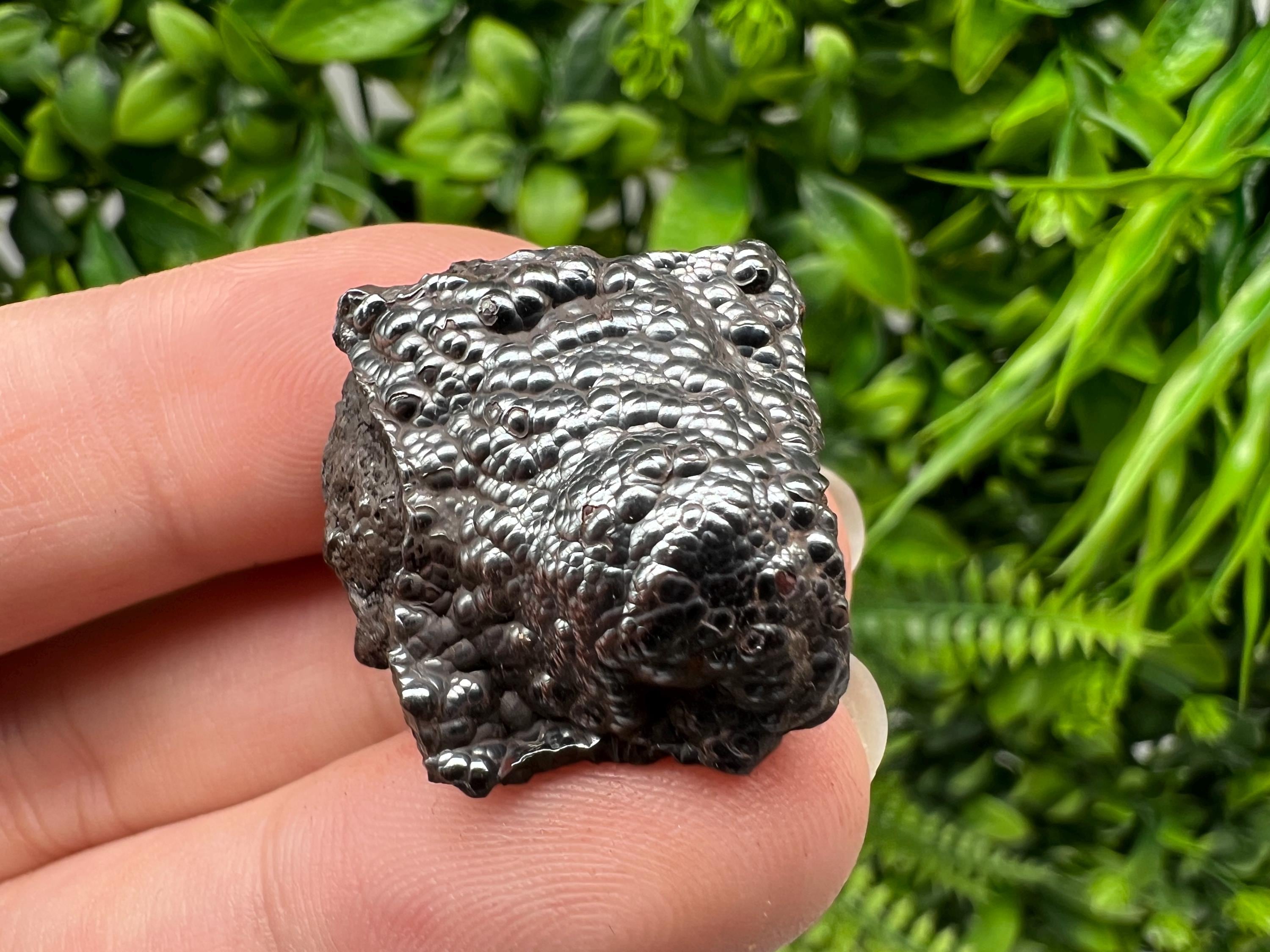 Botryoidal Black Hematite Specimen: Moroccan Crystal, Chakra Reiki