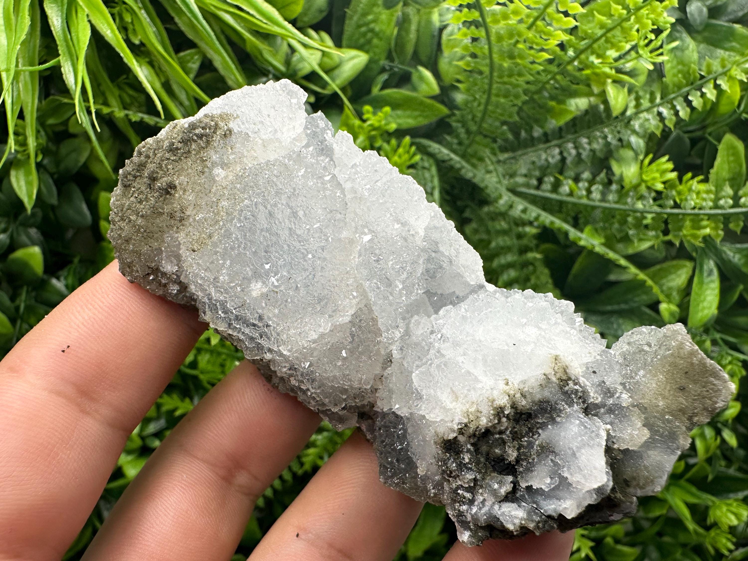 Natural Chalcedony Specimen: India Crystal Mineral, Home Decor