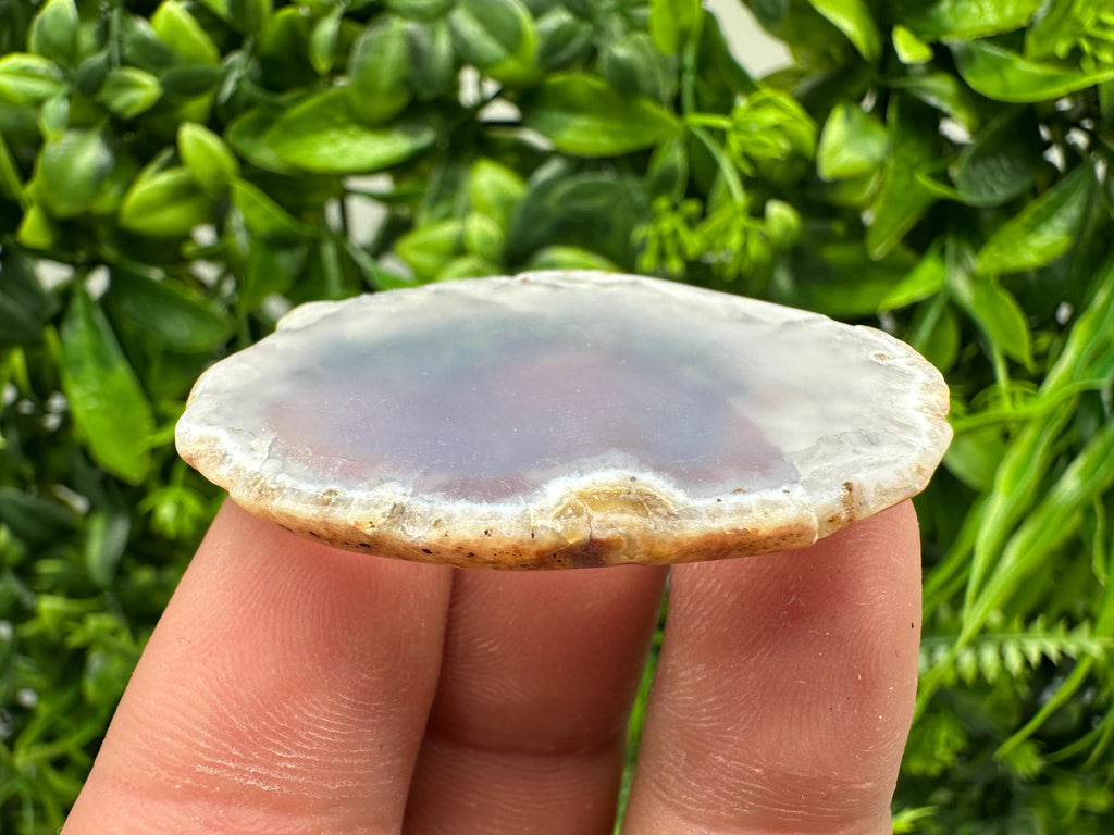 Small Agate Slice: Polished Quartz Crystal, Spiritual Healing Stone