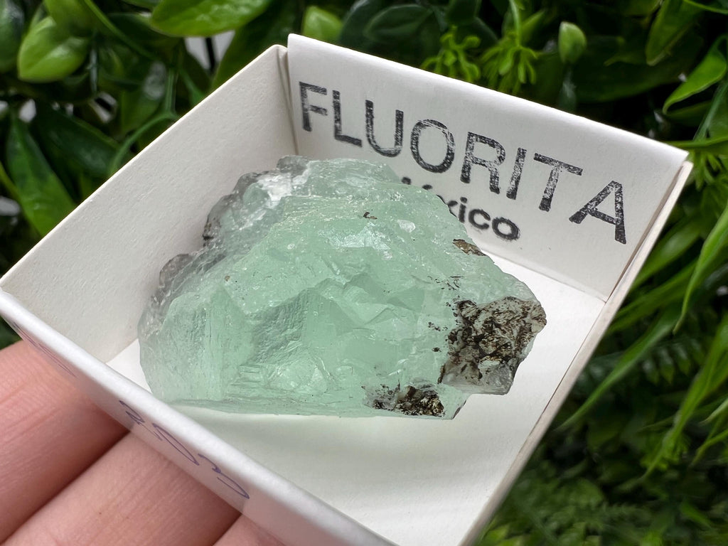 Rare Rainbow Fluorite from Mexico: Raw Meditation Stone, Vintage Gift