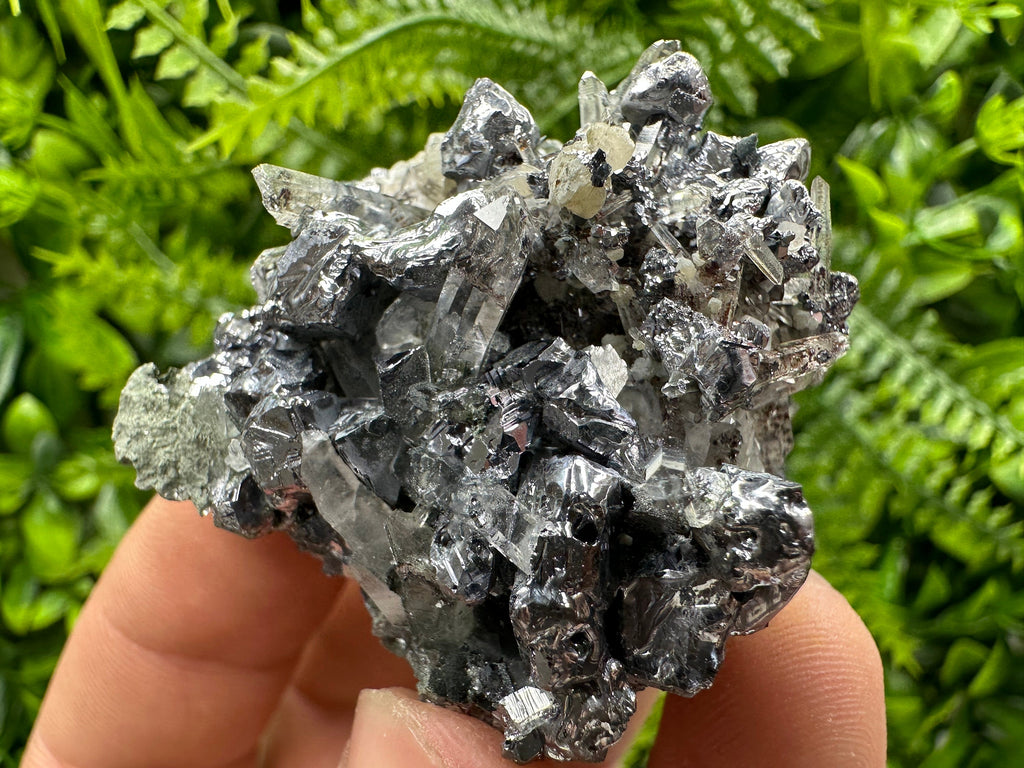 Galena with Quartz Crystal Cluster, Madan Bulgaria