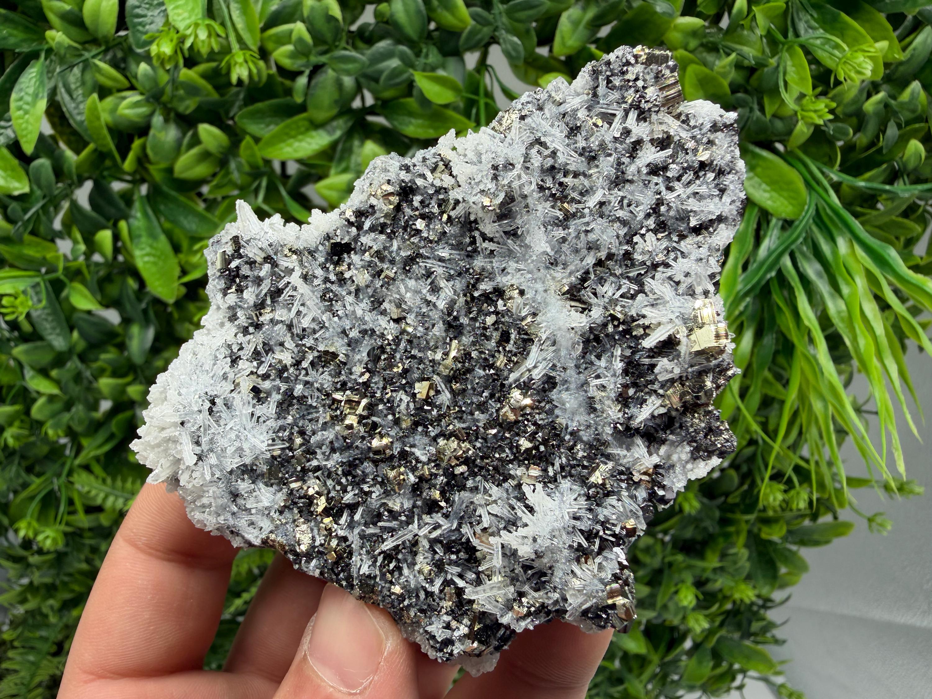 Pyrite Sphalerite Quartz  Mineral Specimen, Krushev dol Mine