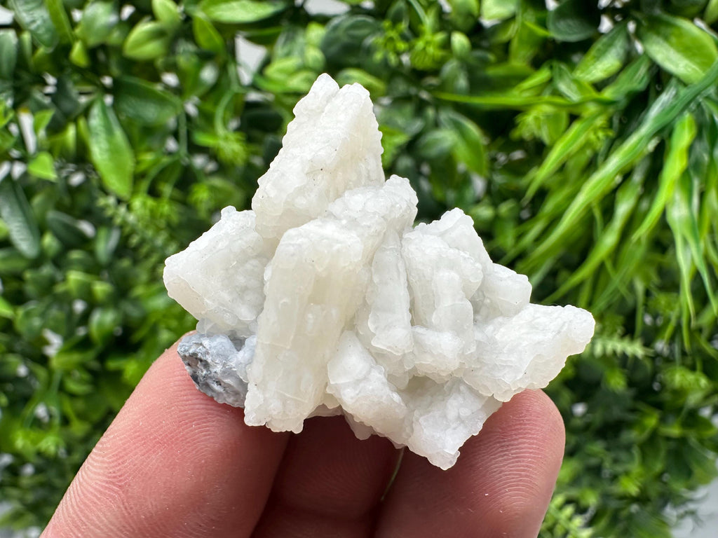 Rare Fluorescent Calcite after Barite on Chalcedony - Androvo Mine, Bulgaria