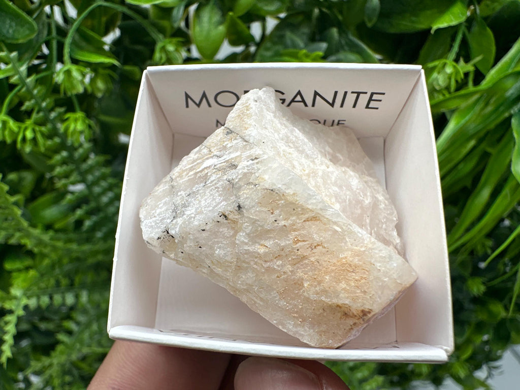Rare Raw Morganite Crystal, Mozambique Mineral Specimen