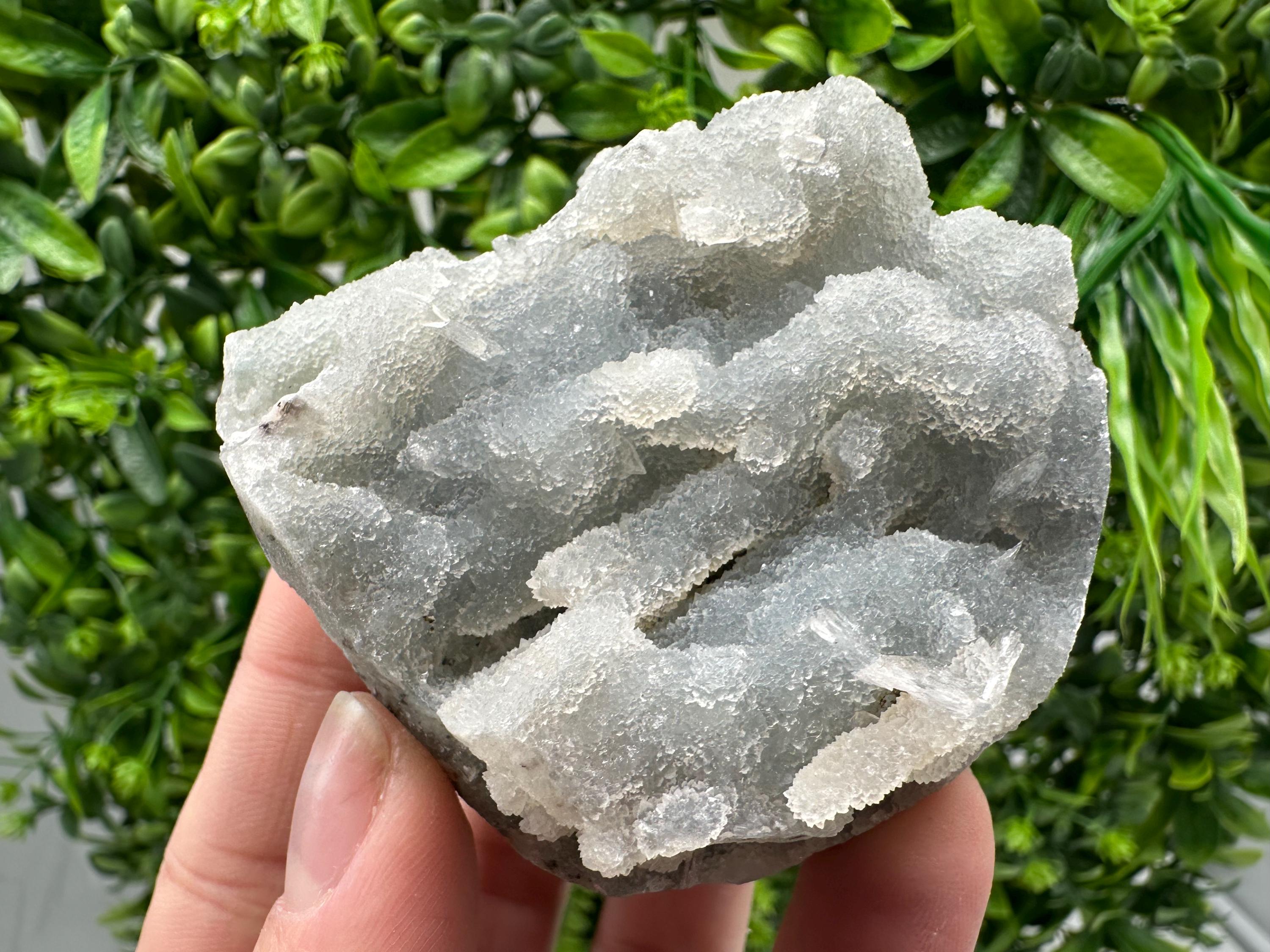 Natural Chalcedony Specimen: India Crystal Mineral Collection, Home Decor