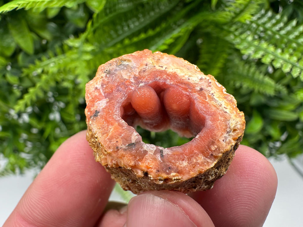 Red Chalcedony Crystal, Moroccan Mineral Specimen, Souvenir Gift