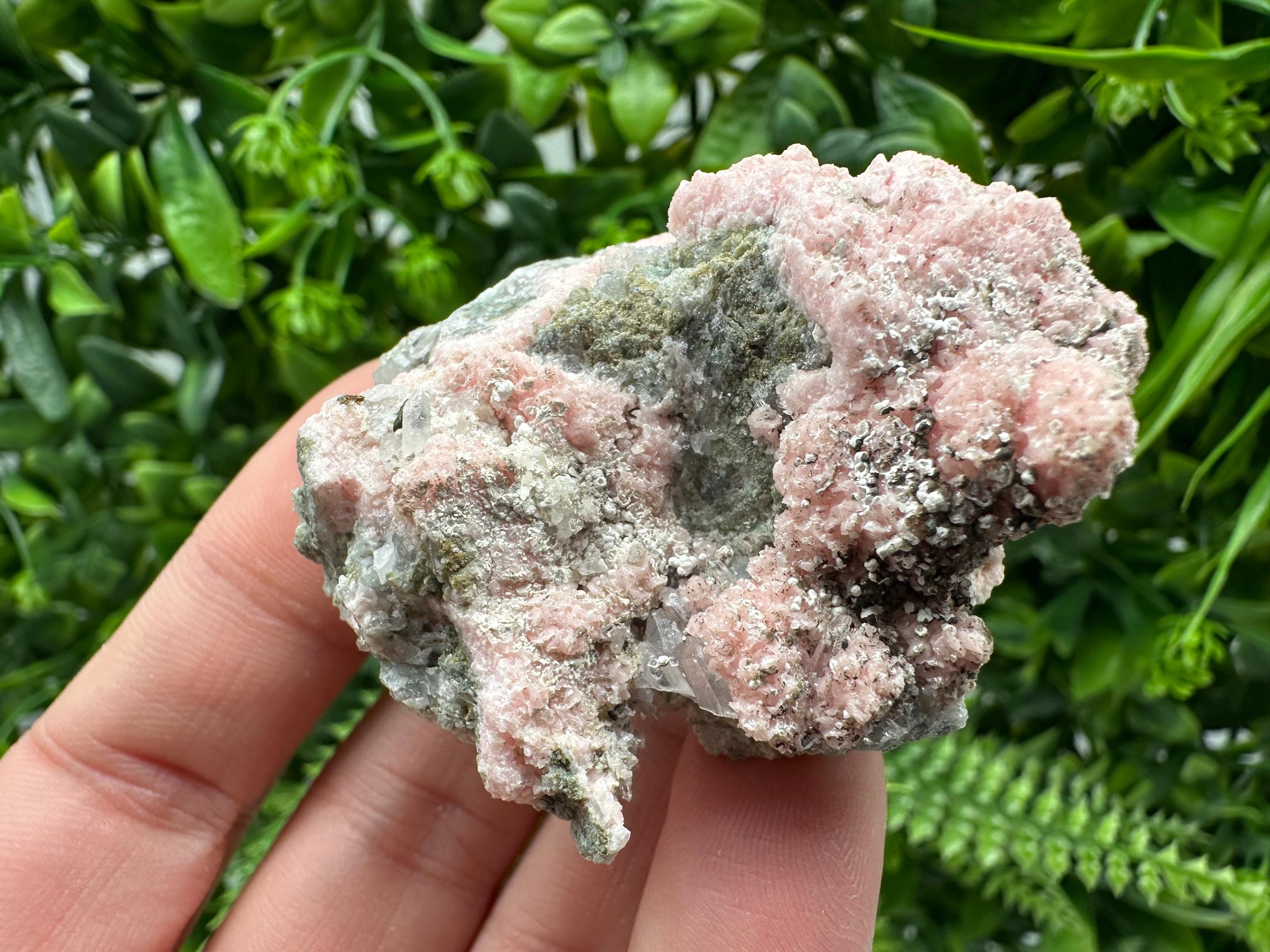 Pink Rhodochrosite Crystal: Starnica Mine, Bulgaria, Home Decor