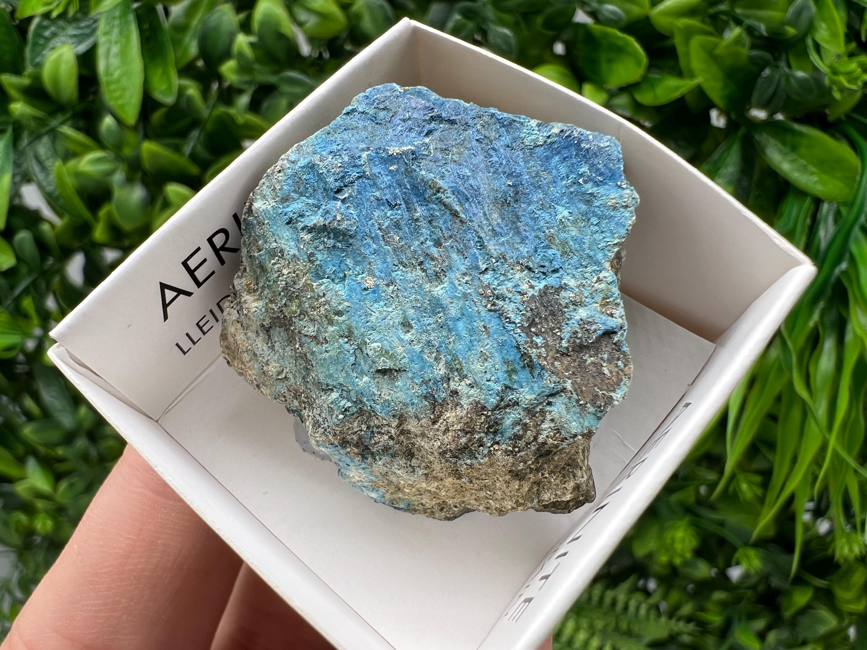 Rare Raw Aerinite Mineral Specimen: Lleida, Spain Crystal Collection (3.5/4 CM)