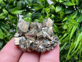 Rainbow Pyrite with Calcite: Natural Crystal Mineral Souvenir