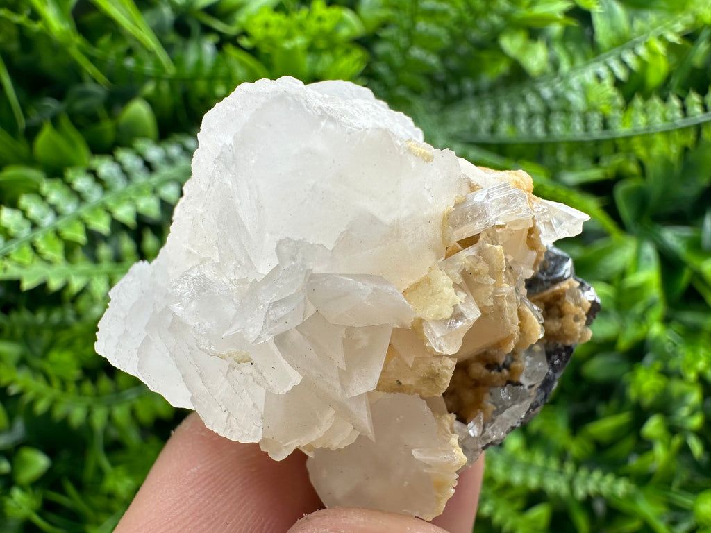 Krushev Dol Calcite on Quartz, Bulgaria Mineral Specimen