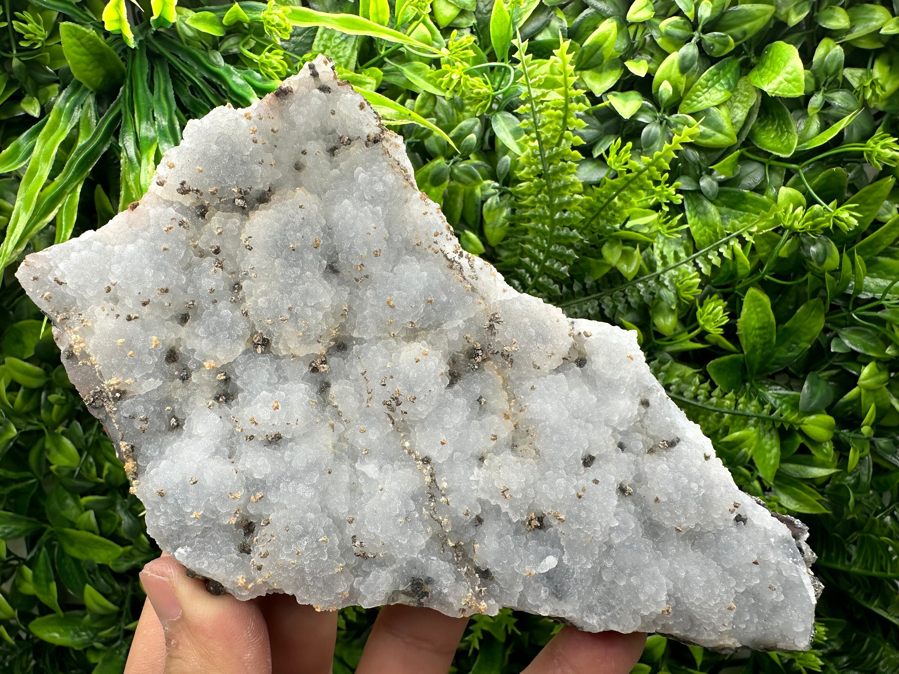 Chalcedony Calcite Cluster, Krushev dol Mineral Specimen