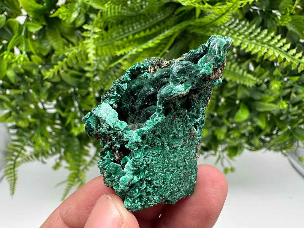 Green Polished Malachite Crystal, Congo Mineral Specimen