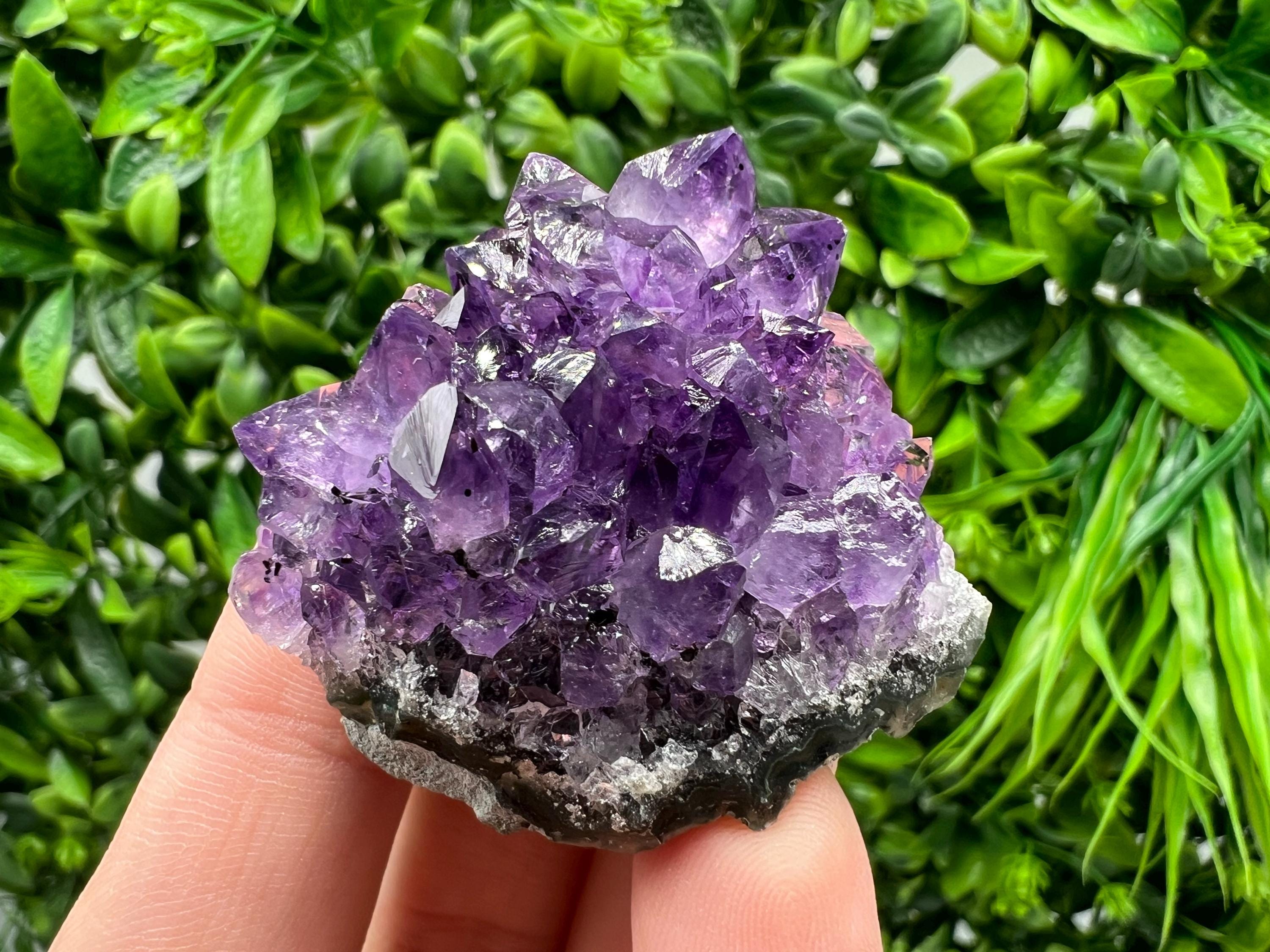 Uruguay Amethyst Crystal: Purple Quartz Home Decor, Energy Stone