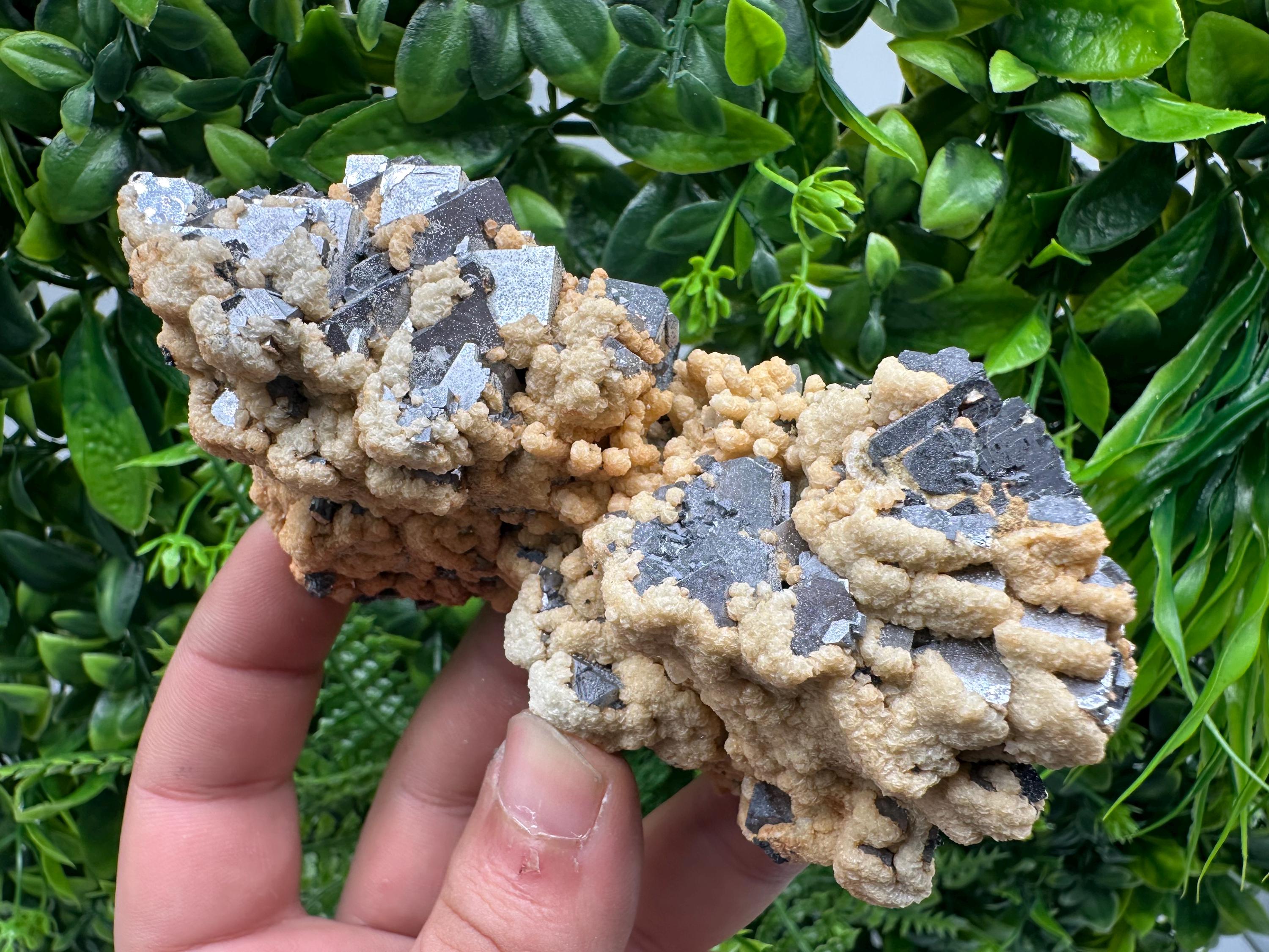 Galena Dolomite Cluster, Krushev dol Bulgaria Mineral Specimen