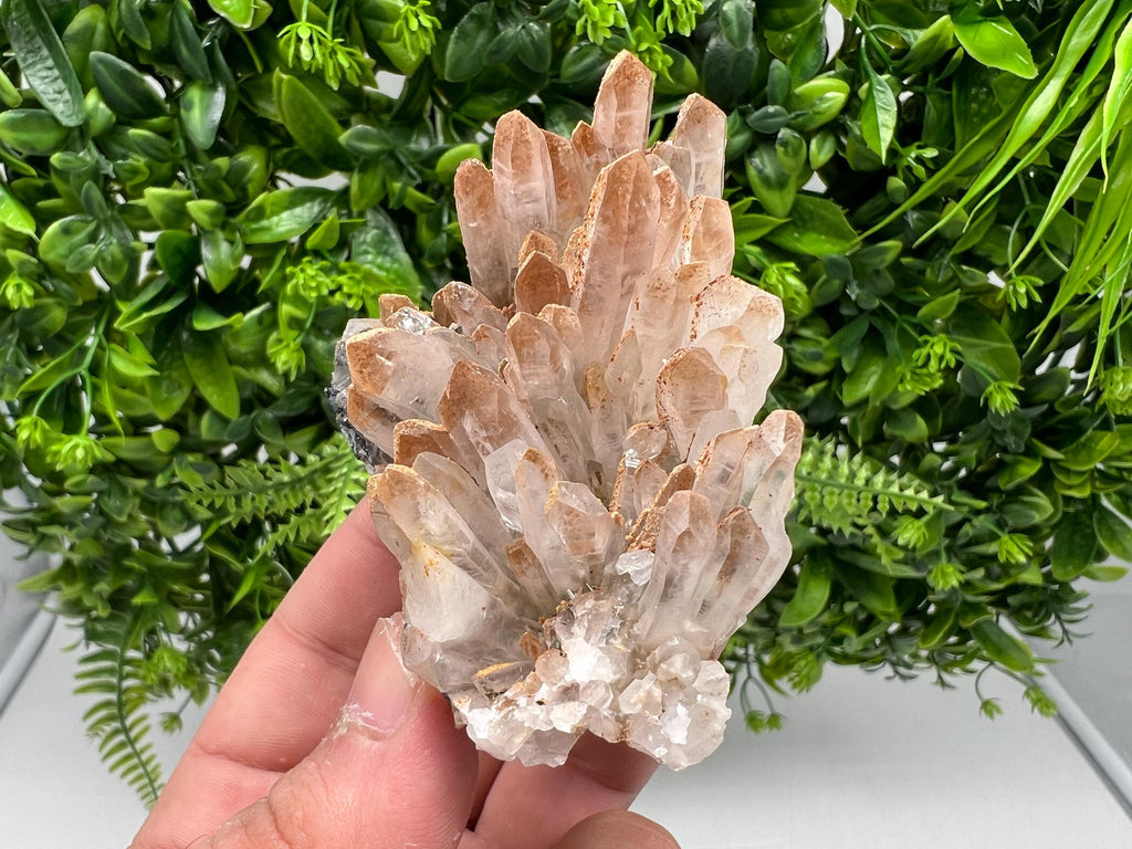Stunning Quartz covered with iron oxide limonite natural minerals souvenir crystal home decor stone collection minerals September 9th Mine