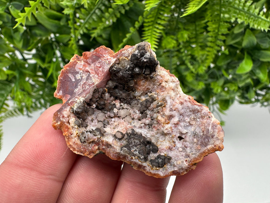 Moroccan Red Chalcedony Crystal Specimen: Rare Mineral Gift