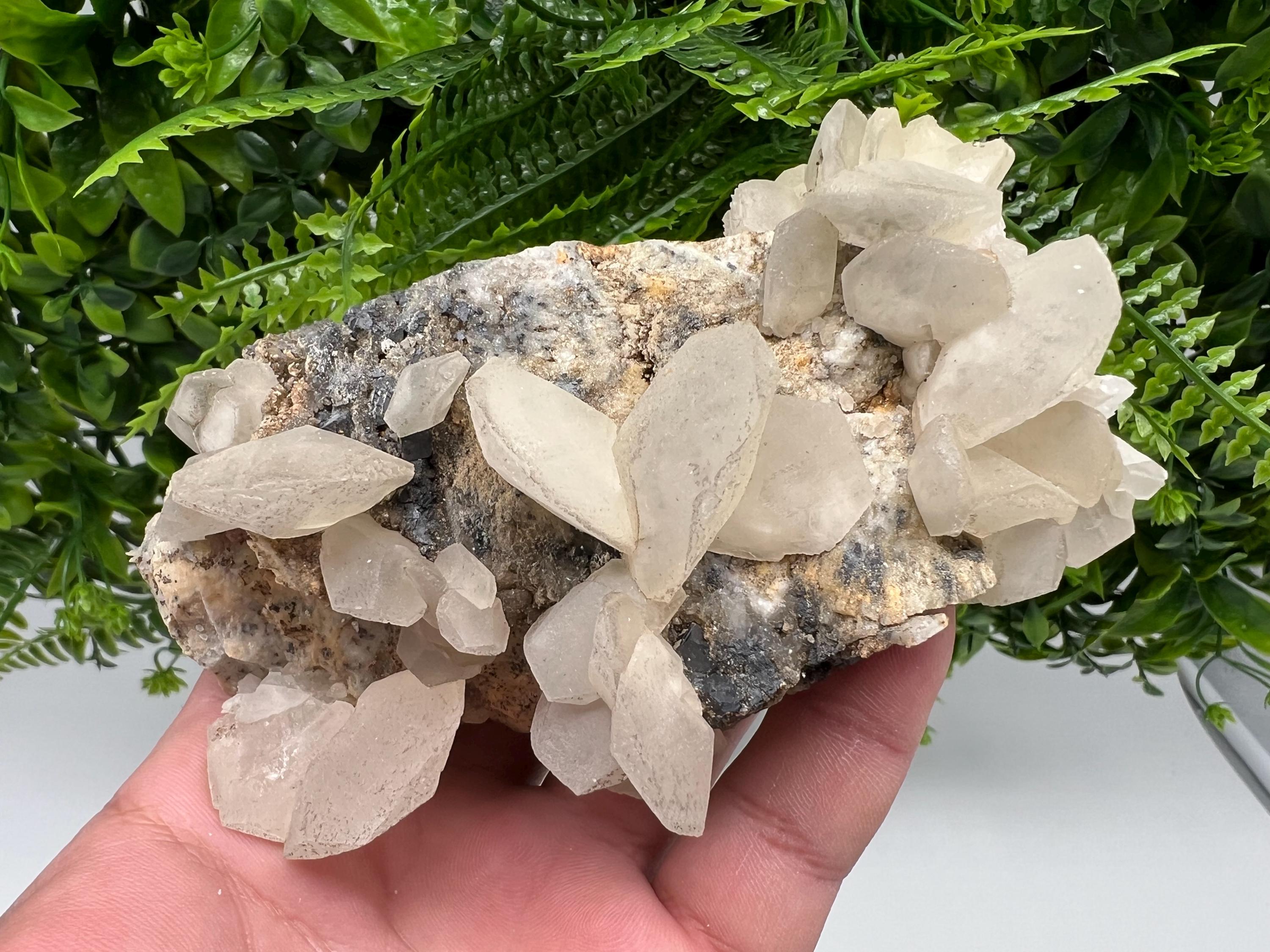 Natural Calcite Cluster: Bulgaria Mineral Specimen, Home Decor Stone