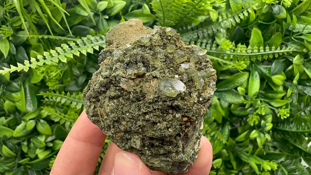 Rainbow Epidote with Quartz, Hakkari Turkey Mineral Specimen