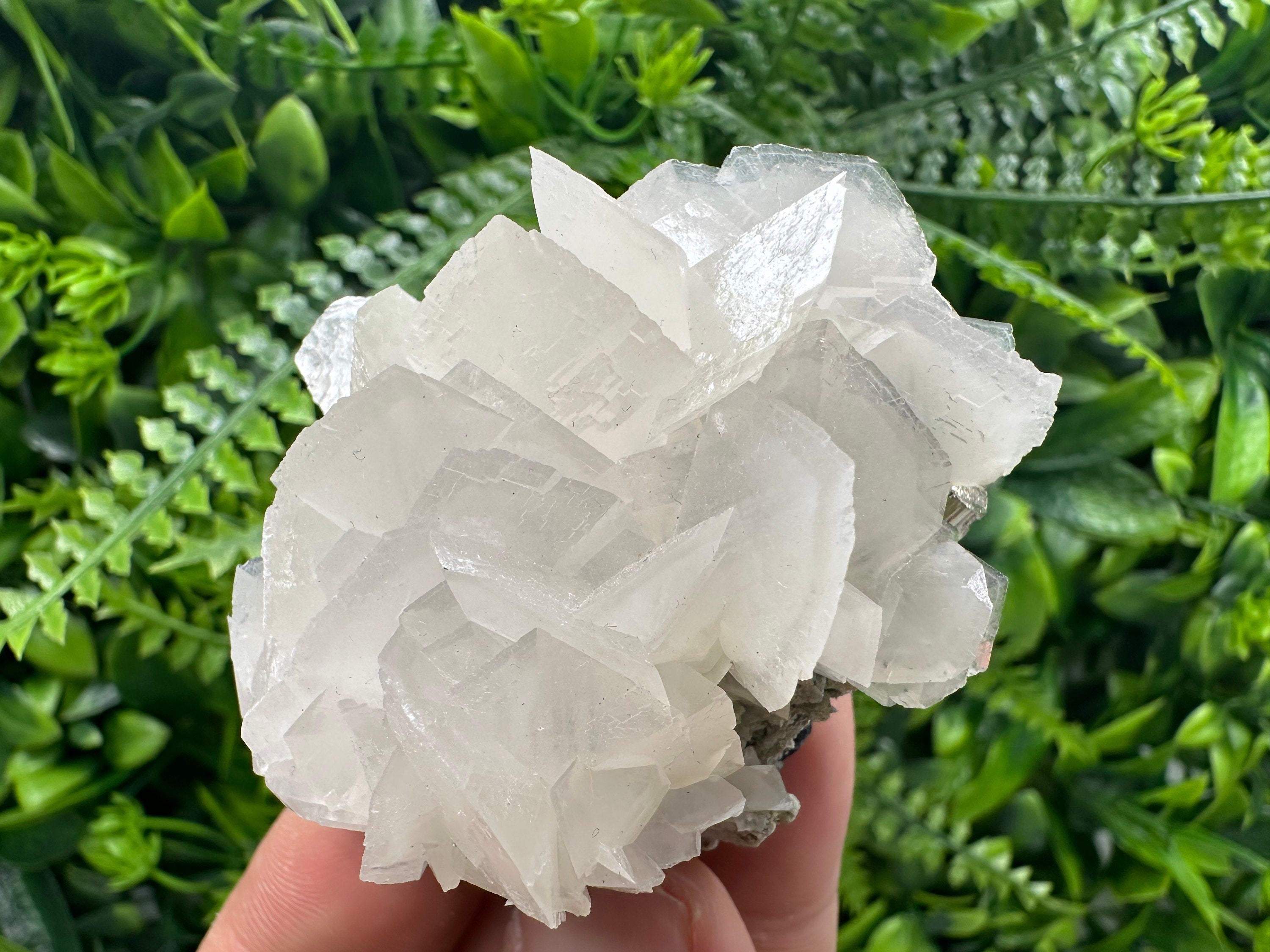 UV Fluorescent Calcite with Pyrite and Quartz, Bulgaria