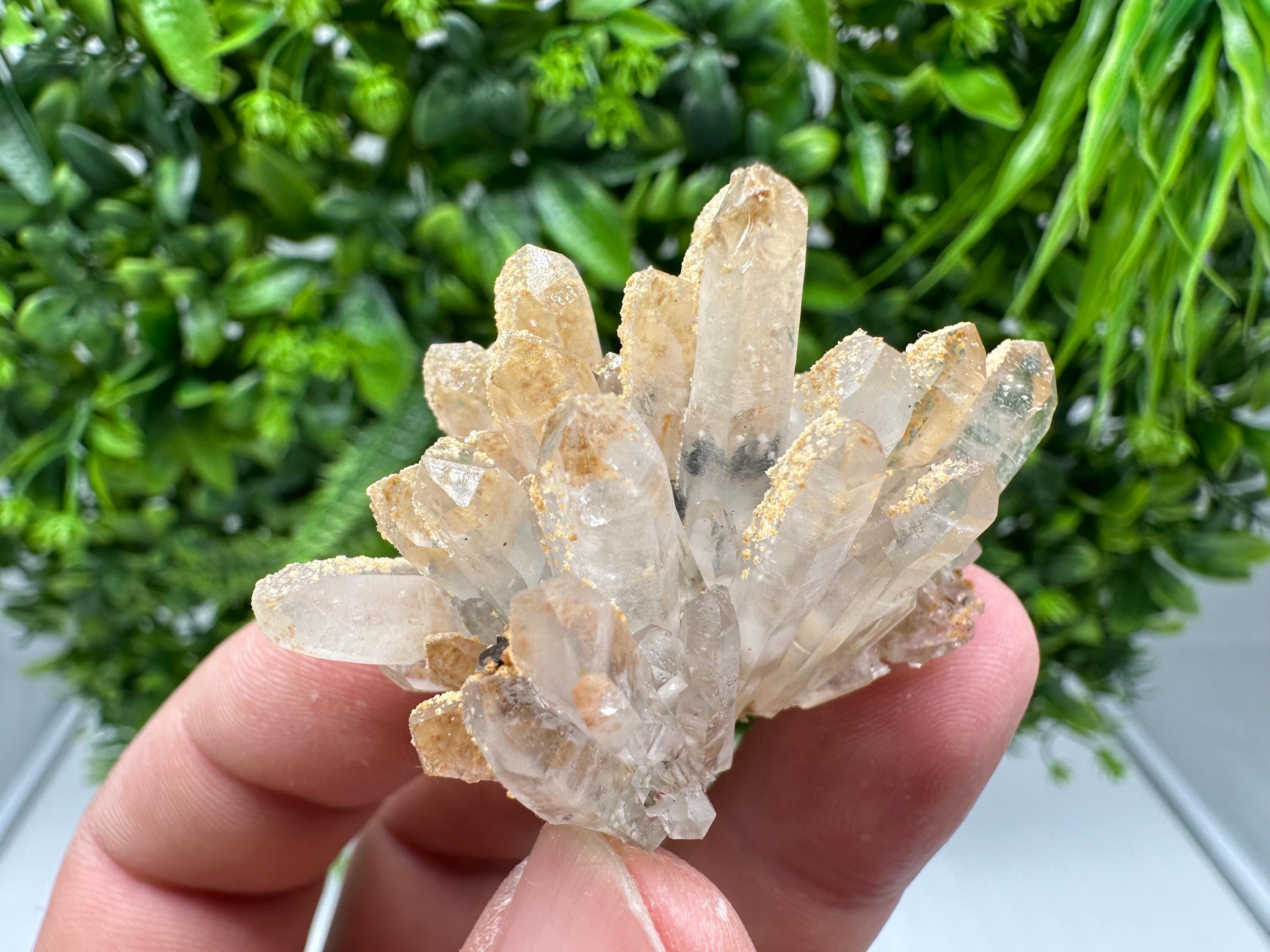 Transparent Quartz whit Siderite 9th September mine Bulgaria natural minerals souvenir crystal stone gift minerals collection rock