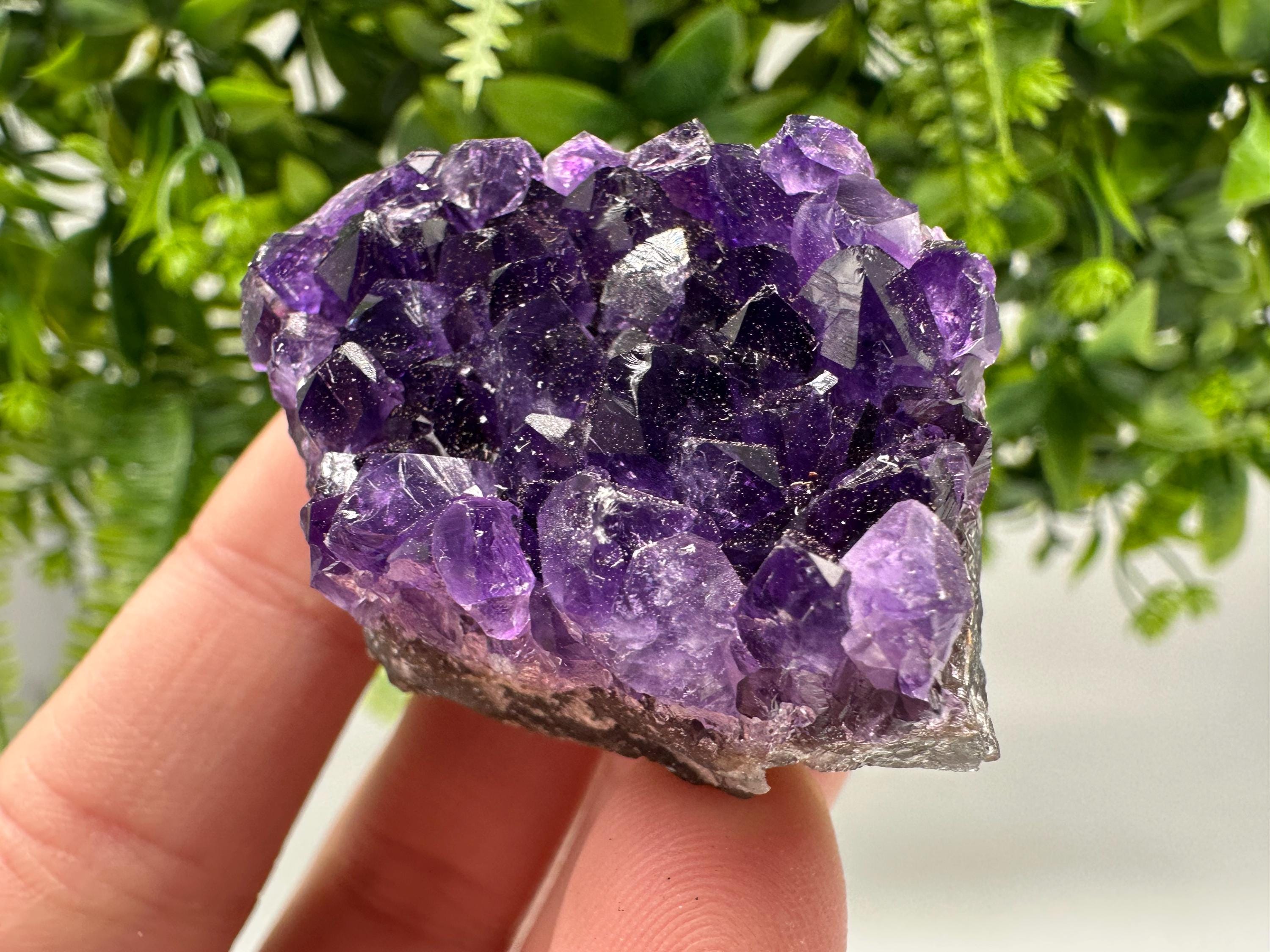 Uruguay Amethyst Crystal: Purple Quartz Home Decor, Energy Stone