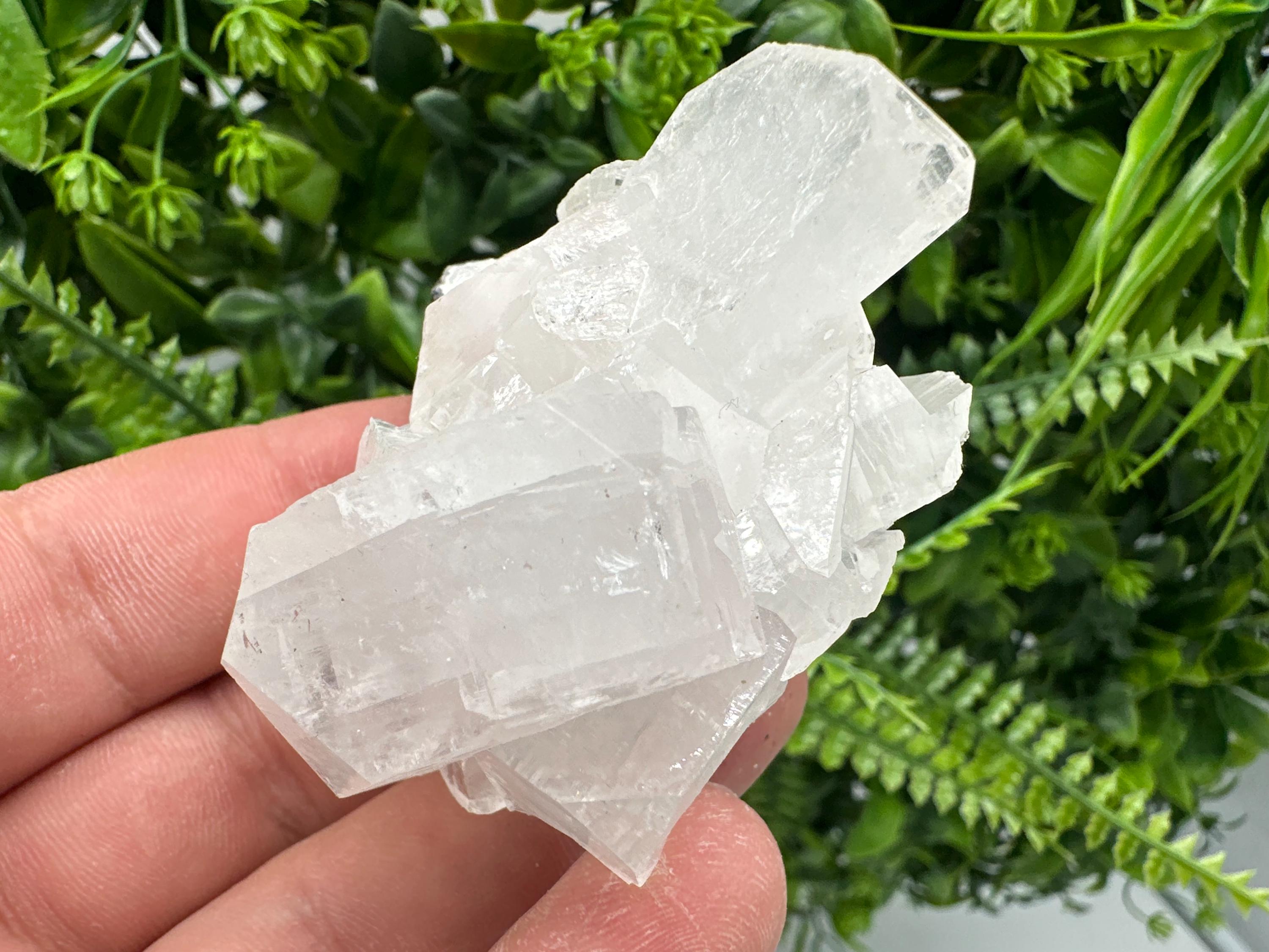 Apophyllite Crystal Specimen, Natural Indian Minerals, Home Decor