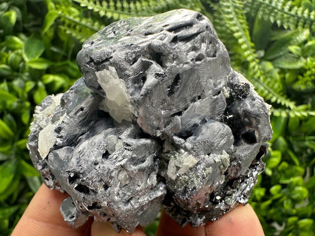 Galena on Sphalerite and Quartz, Borieva Mine, Bulgaria