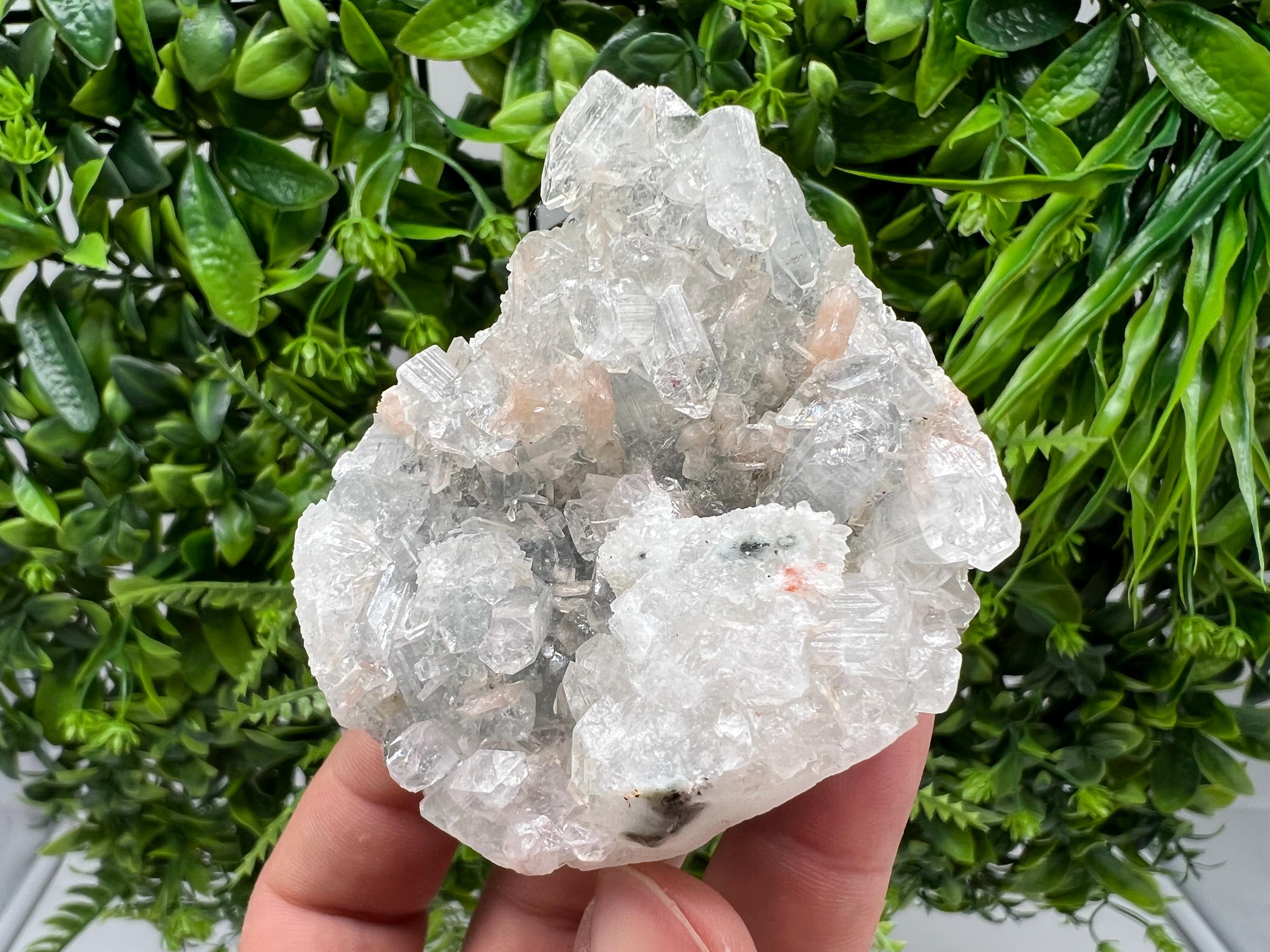 Apophyllite Stilbite Chalcedony Specimen: India Minerals, Crystal Stone