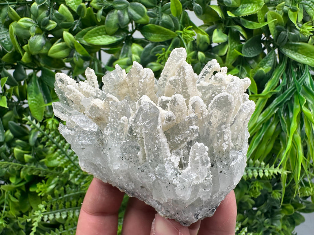 Quartz Calcite Cluster, Krushev Dol Mine Mineral Specimen