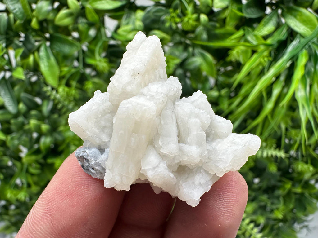 Rare Fluorescent Calcite after Barite on Chalcedony - Androvo Mine, Bulgaria