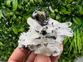 Wonderful Sphalerite Chalcopyrite on Green Quartz whit Hematite feom 9 th September mine,Bulgaria,natural,collection mineral specimen,gift