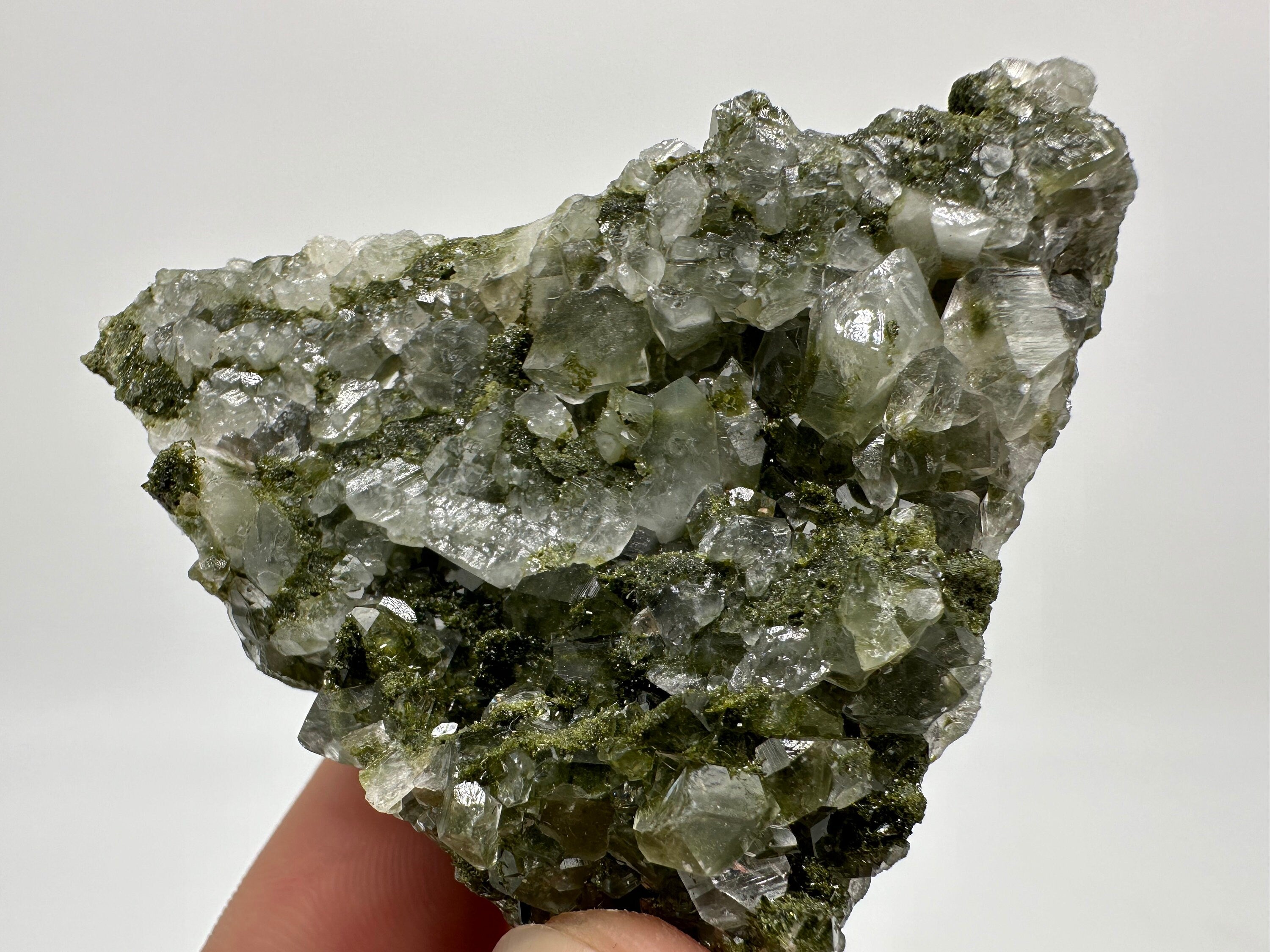 Rainbow Epidote with Quartz, Hakkari Turkey Mineral Specimen