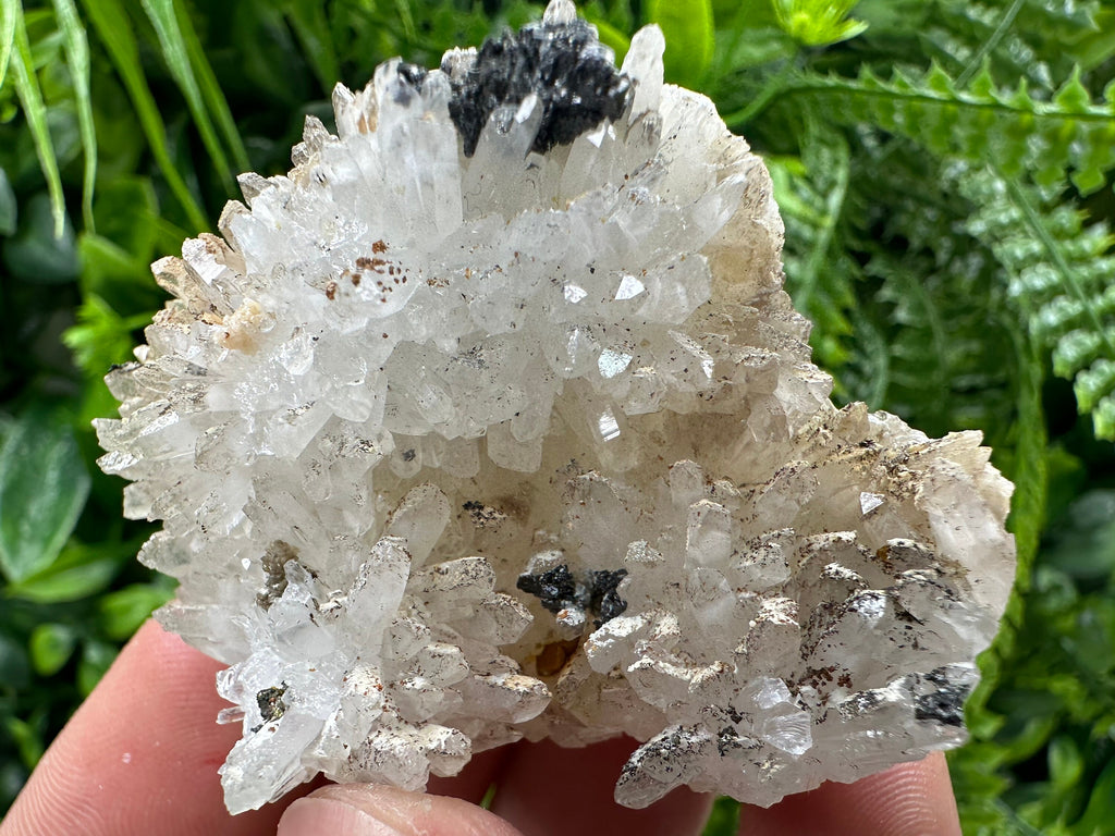 Quartz with Chalcopyrite and Sphalerite, Natural Minerals Home Decor Stone