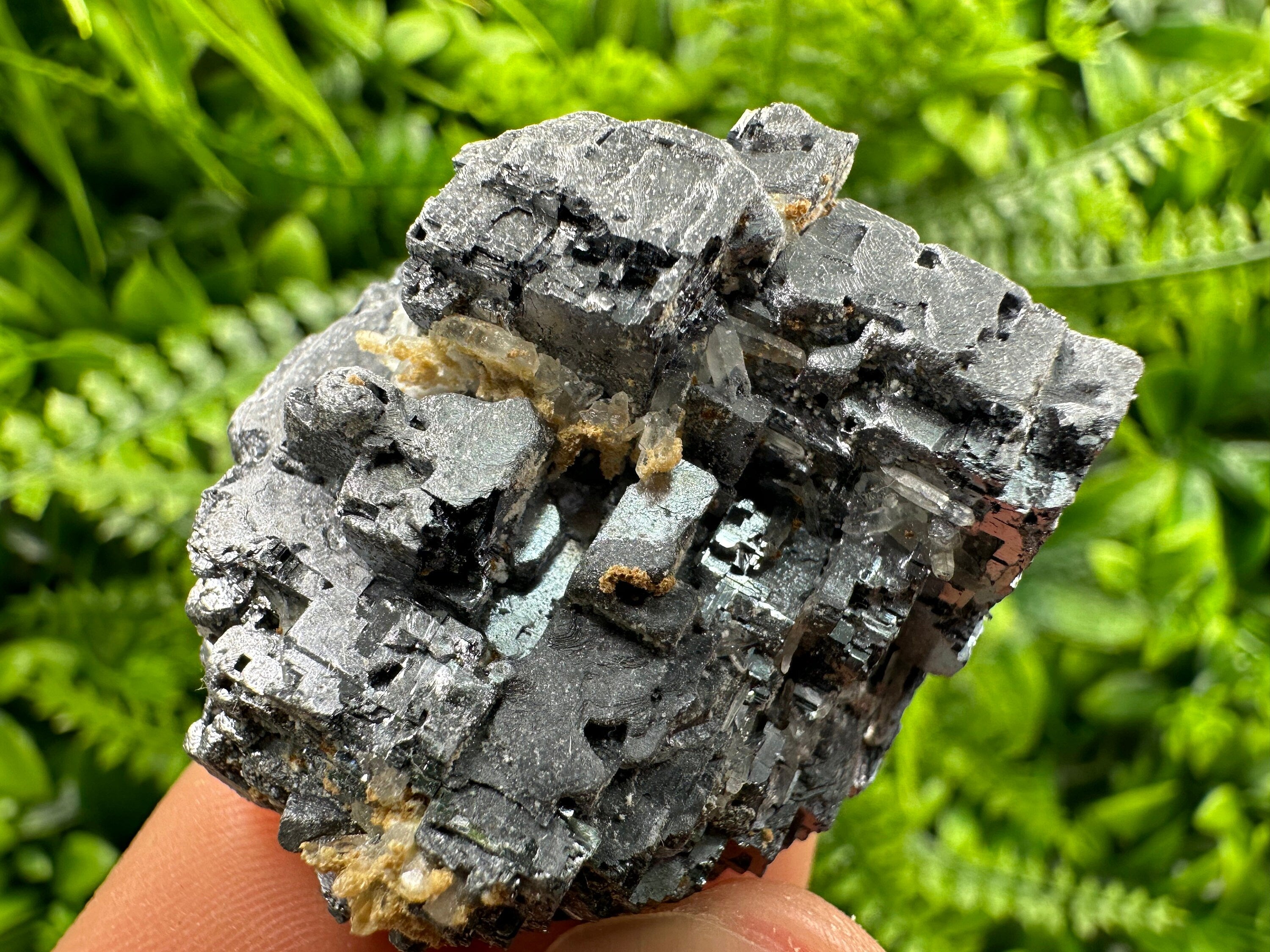 Natural Shiny Galena Cluster, Mineral Specimen, Bulgaria