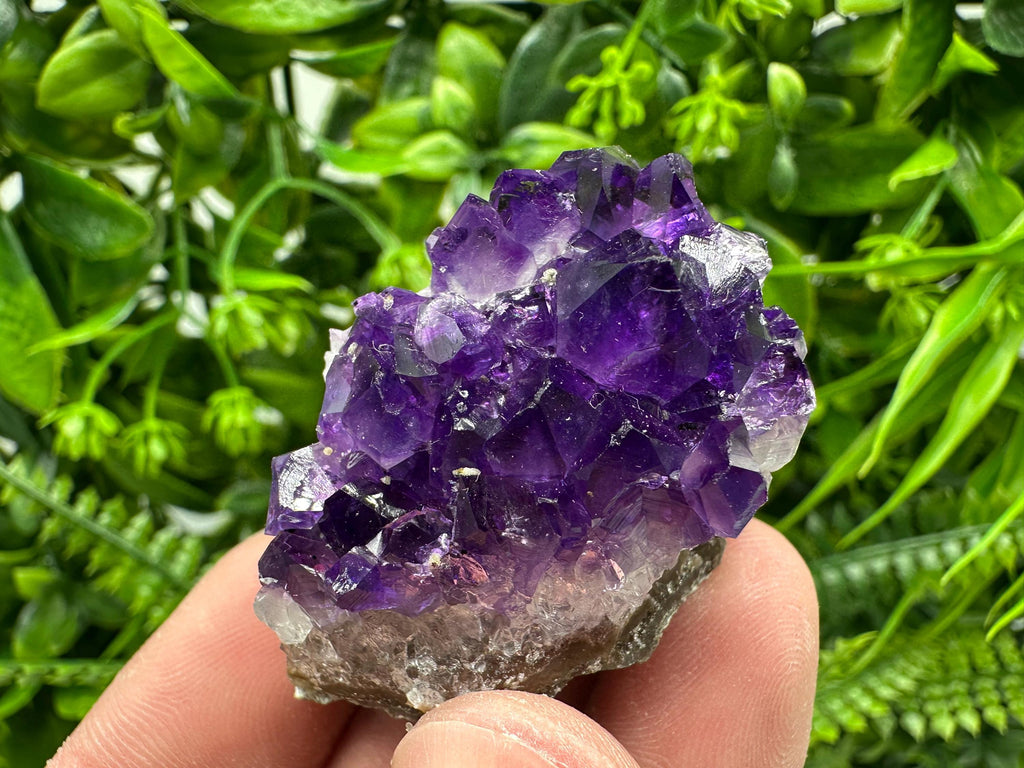 Uruguay Amethyst Cluster: Natural Purple Quartz Crystal, Home Decor