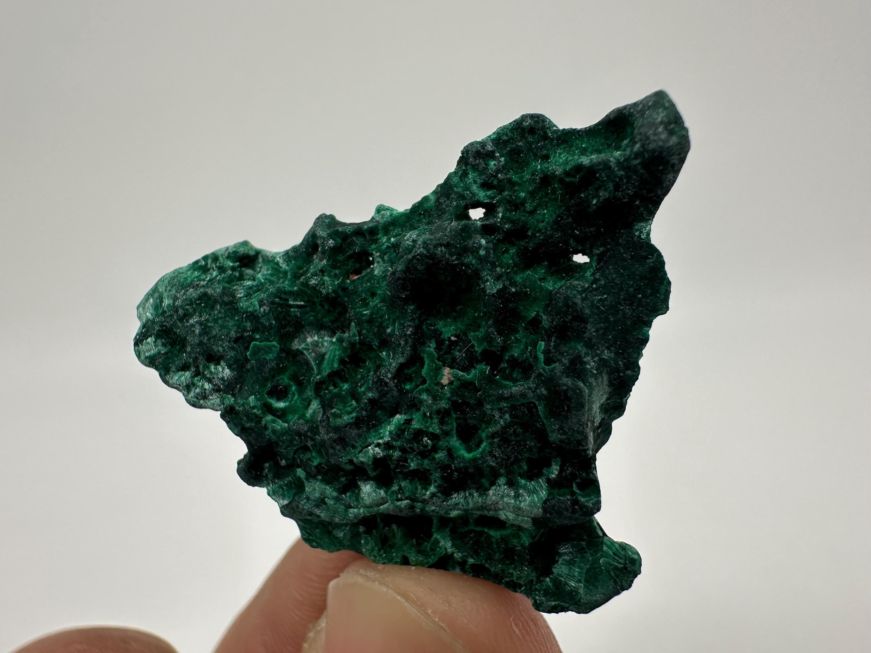Green Polished Malachite Crystal, Congo Mineral Specimen (4/3cm)