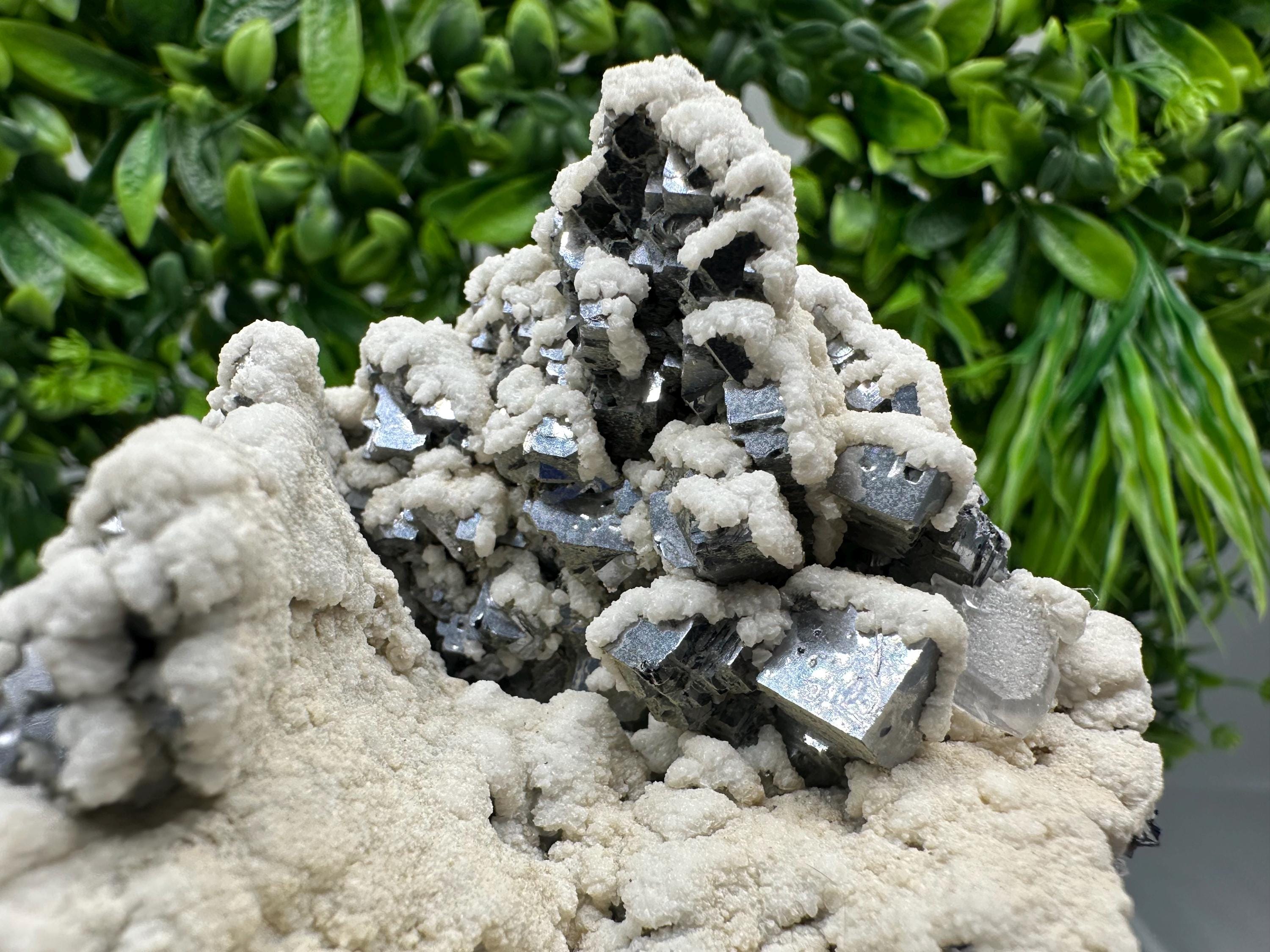 Stunning Galena whit Dolomite from Krushev dol mine,Madan,Bulgaria,natural,collection mineral specimen,Home decor stone,rare crystal,Gift