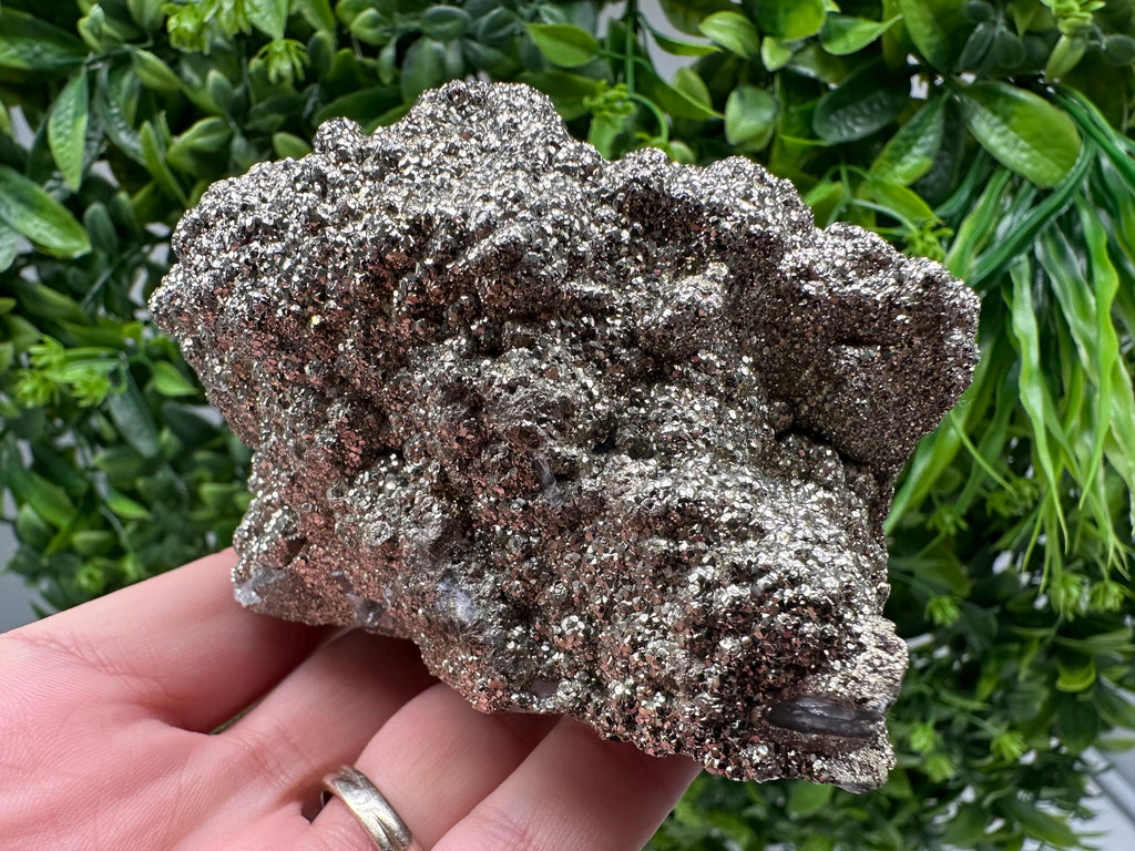 Marcasite Cluster on Chalcedony, Bulgaria Mineral Specimen