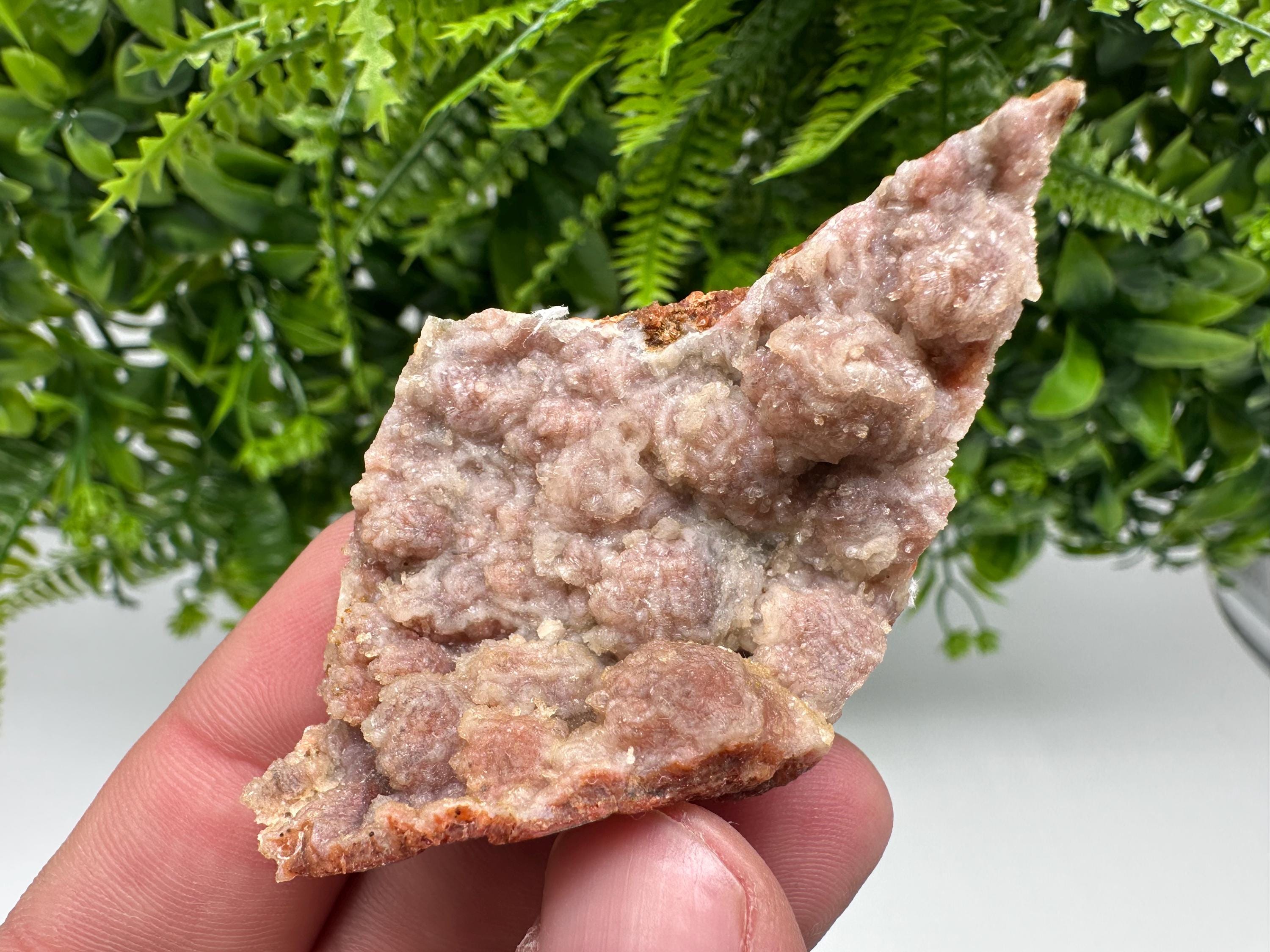 Moroccan Red Chalcedony Crystal Specimen: Rare Mineral Gift