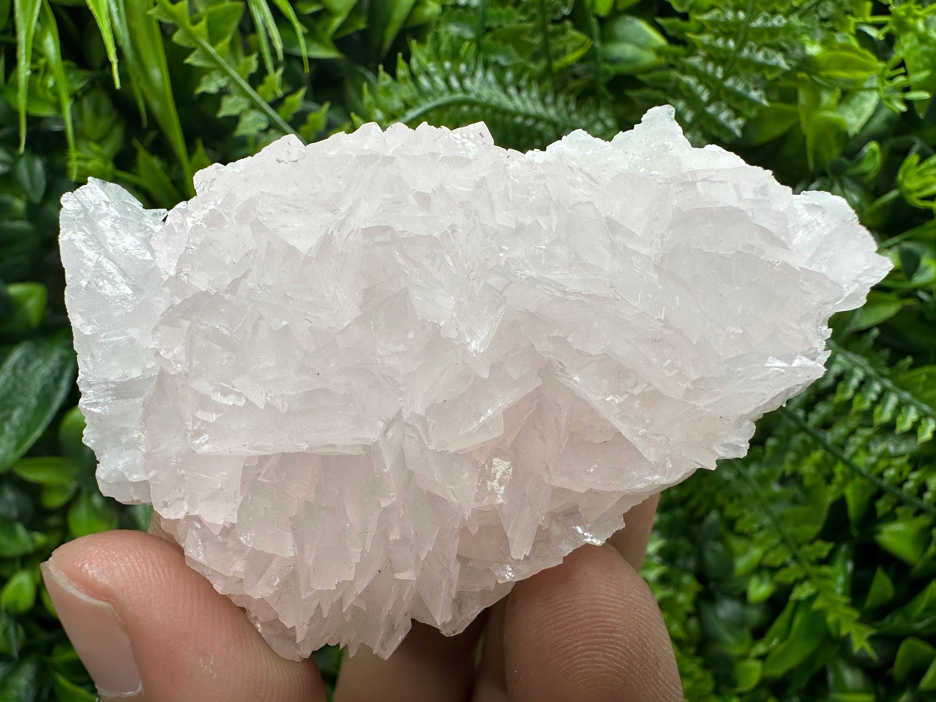 Fluorescent Mangano Calcite Specimen: Rhodopes, Bulgaria Mineral Decor